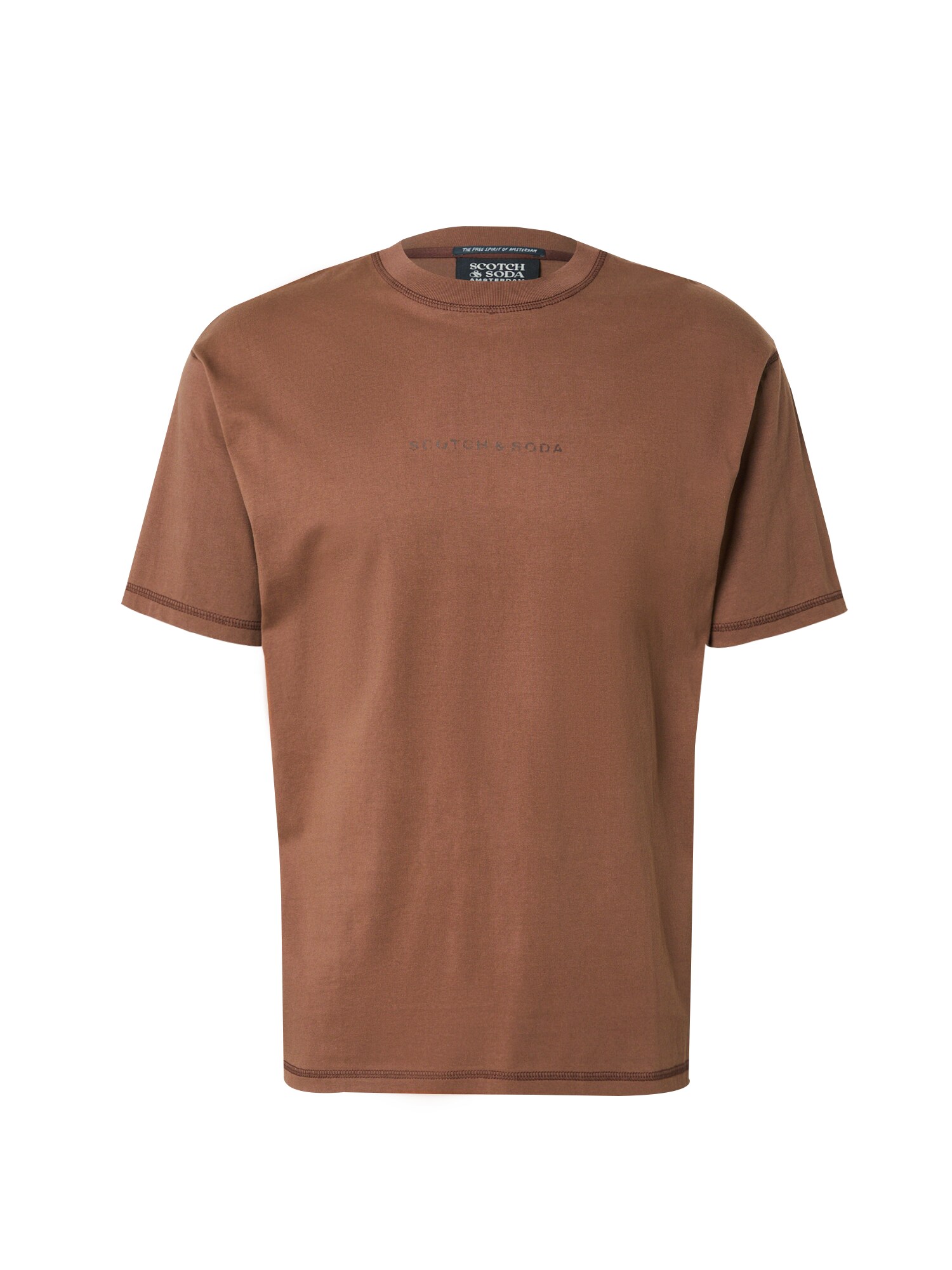 SCOTCH & SODA Póló 'Seasonal Core'  barna / csokoládé akciós termékkép 1