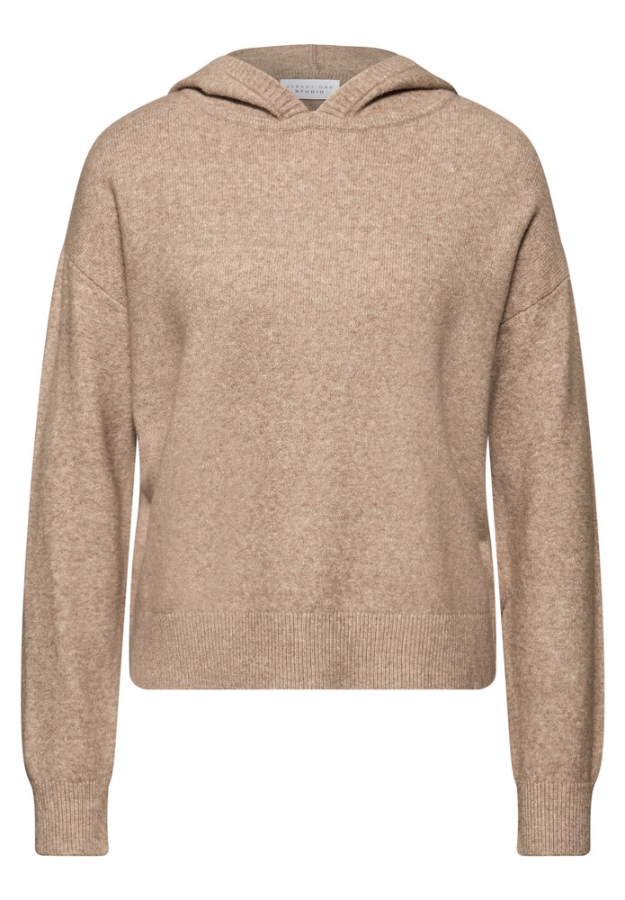 Street One Studio Pullover mit Kapuze Damen Größe S sand