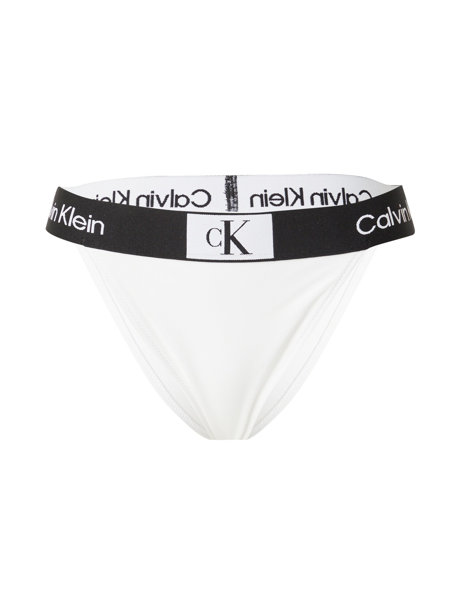 Calvin Klein Swimwear Долнище на бански тип бикини 'CHEEKY'  черно / бяло