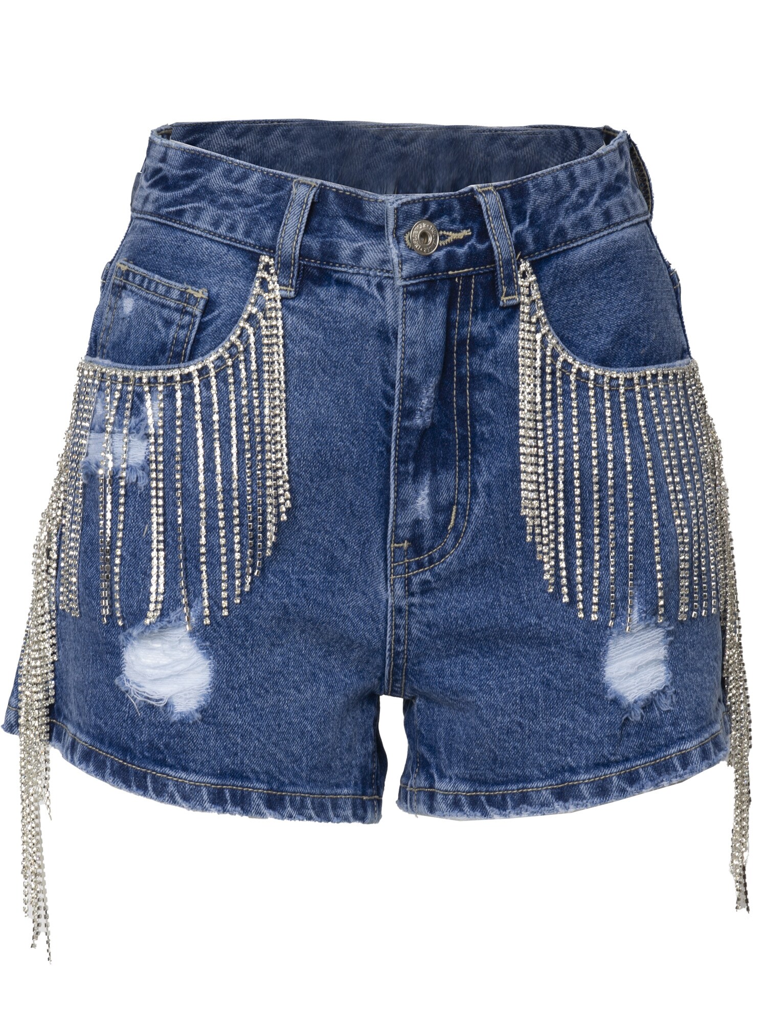 Influencer Džínsy  modrá denim