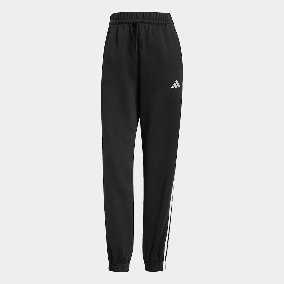 Sportbyxa 'ESSENTIALS 3-STRIPES FLEECE LOOSE'