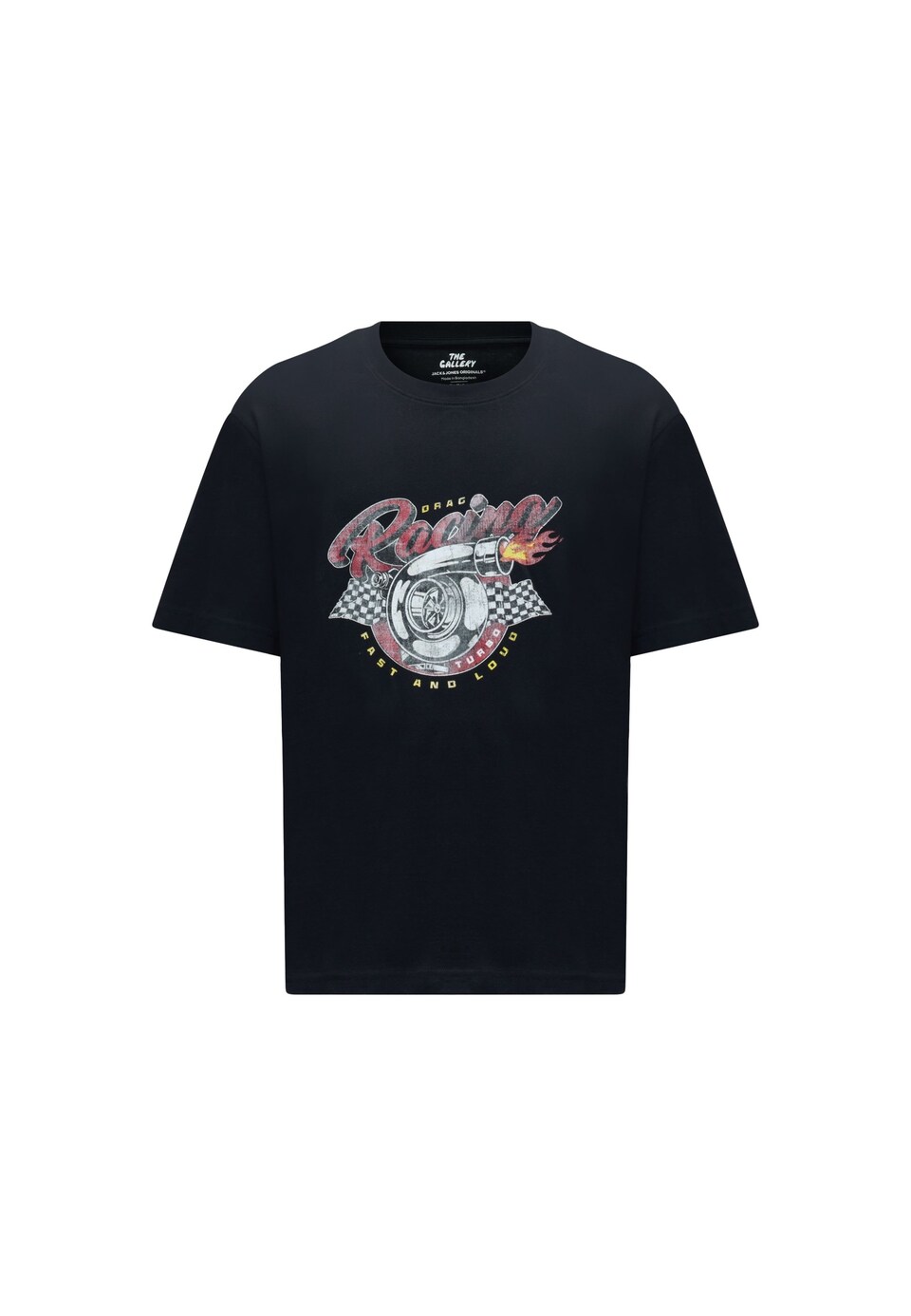 T-shirt 'JORRETRO ACTION MOVIE' citrongul / eldröd / svart