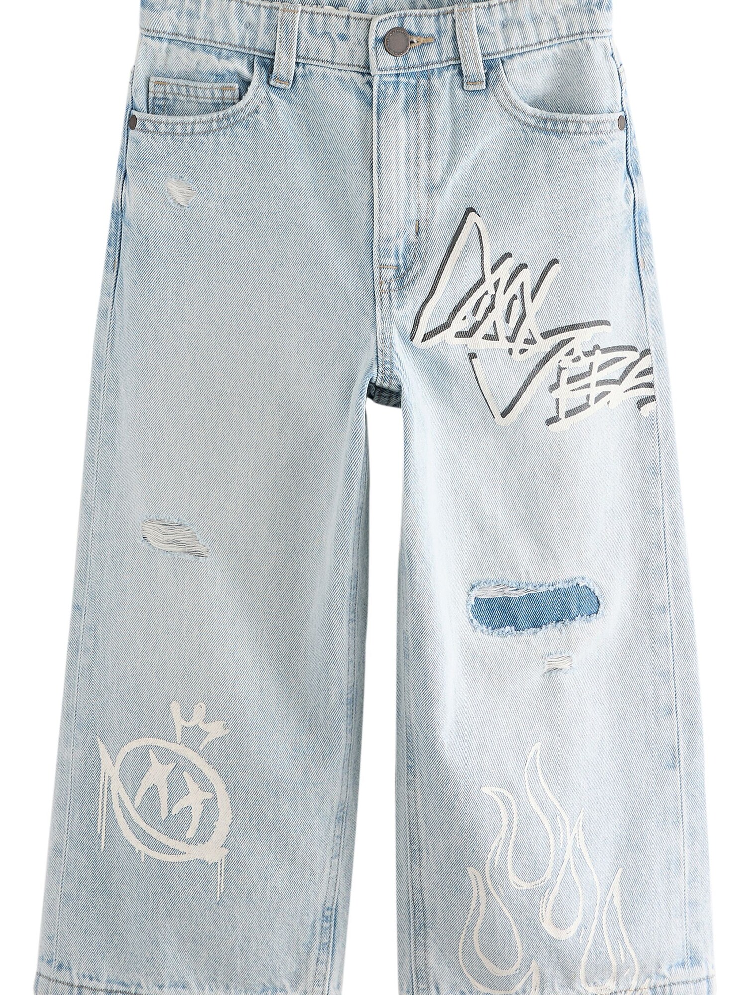 Next Jeans  albastru / negru / alb
