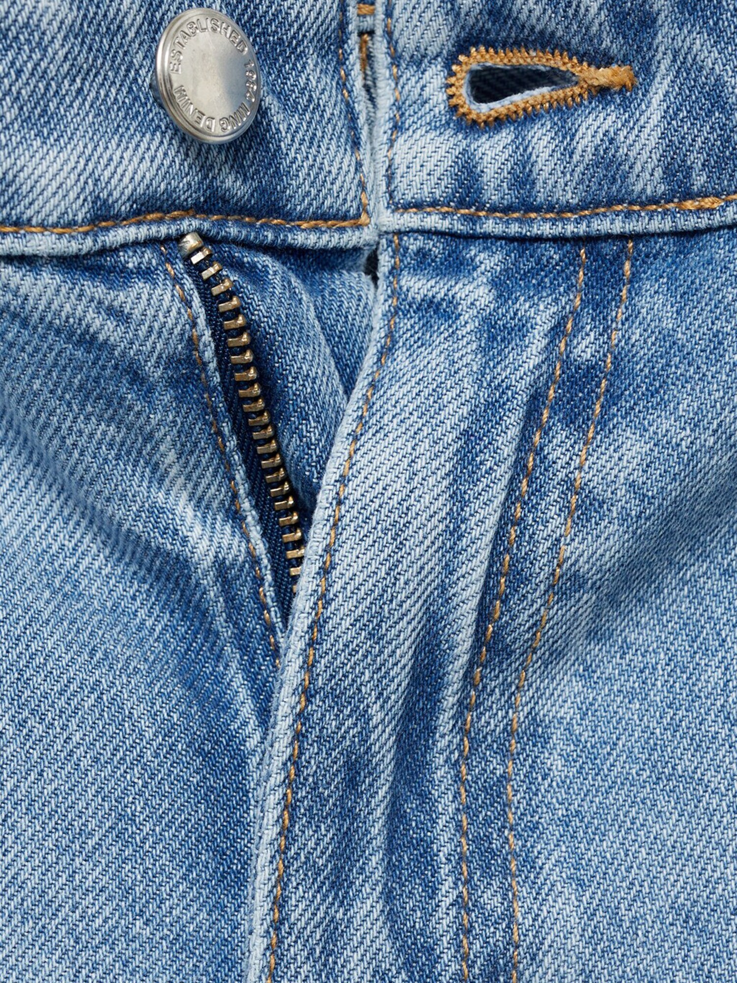 MANGO Plisované rifle 'ONA' modrá denim (obrázok 5)