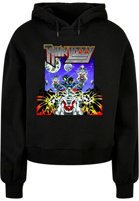 Merchcode Sweatshirt ‘Thin Lizzy – Vagabonds Of The Western World’ Blauw / Geel / Oranje / Zwart