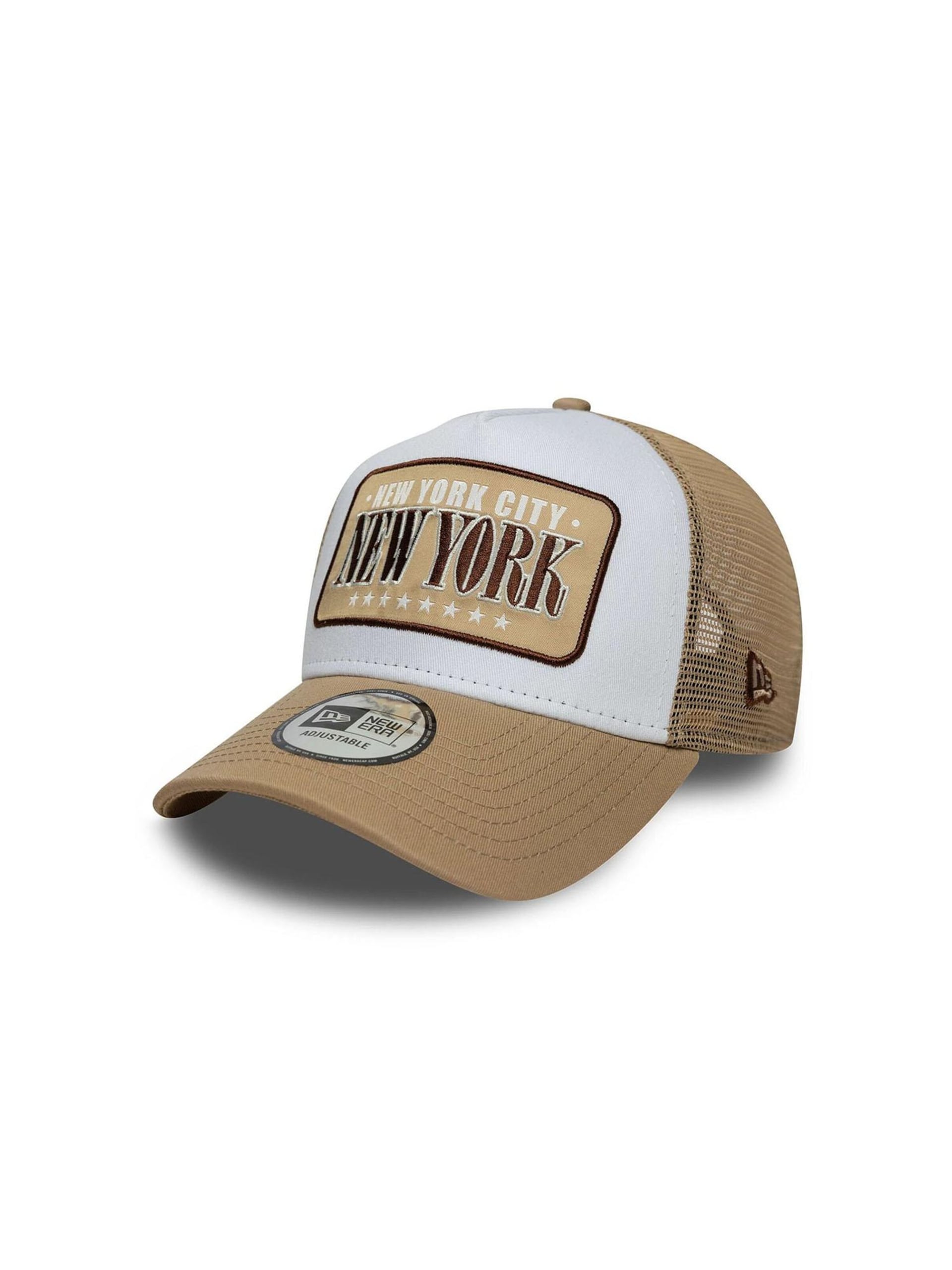 NEW ERA trucker Keps Location Patch Camel/White A-Frame Trucker herr – bild 2