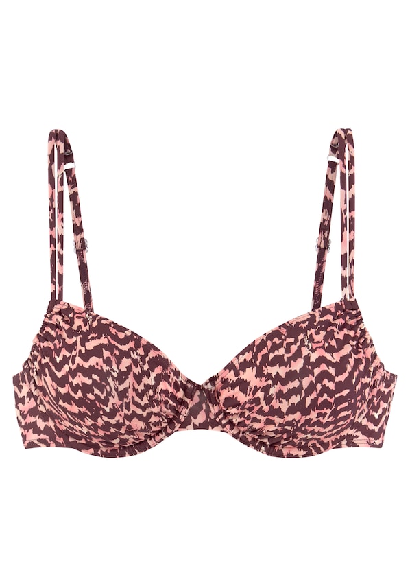 LASCANA, Bikini felső, rózsaszín & piros, 3 kép a 4 közül