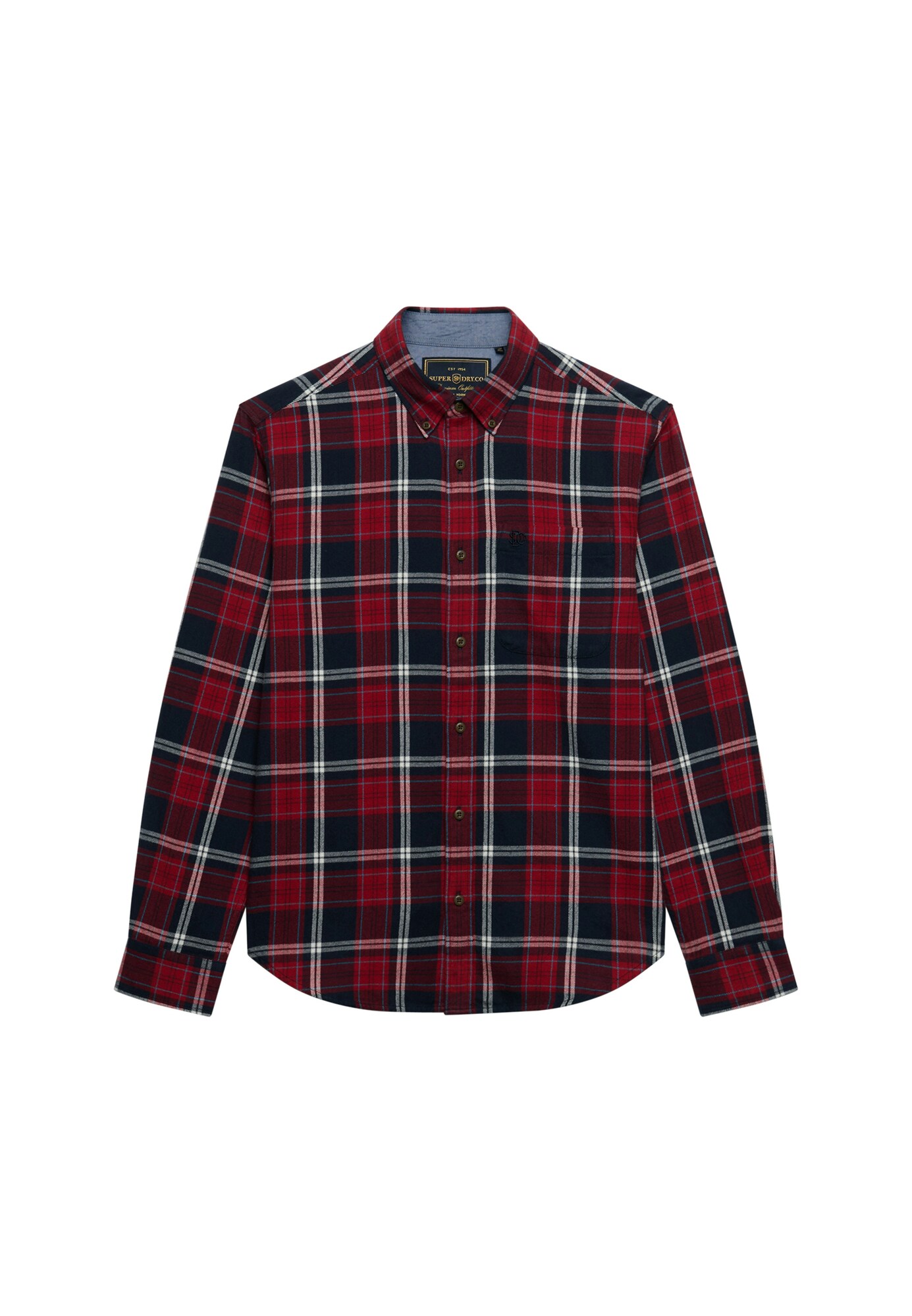 Superdry & Co Košeľa  námornícka modrá / červená / biela