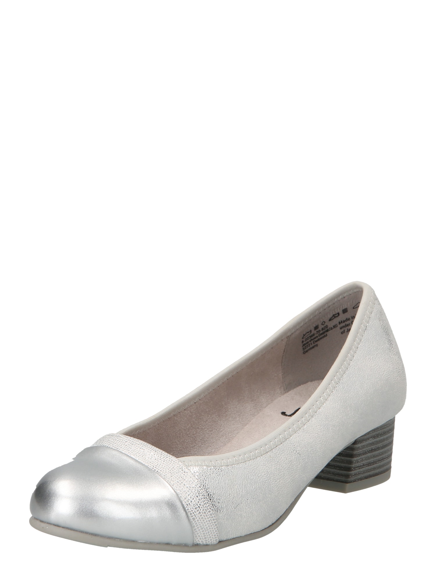 JANA Официални дамски обувки  светлосиво / сребърно