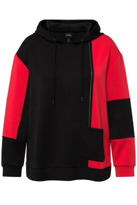 Ulla Popken Sweatshirt Rood / Zwart