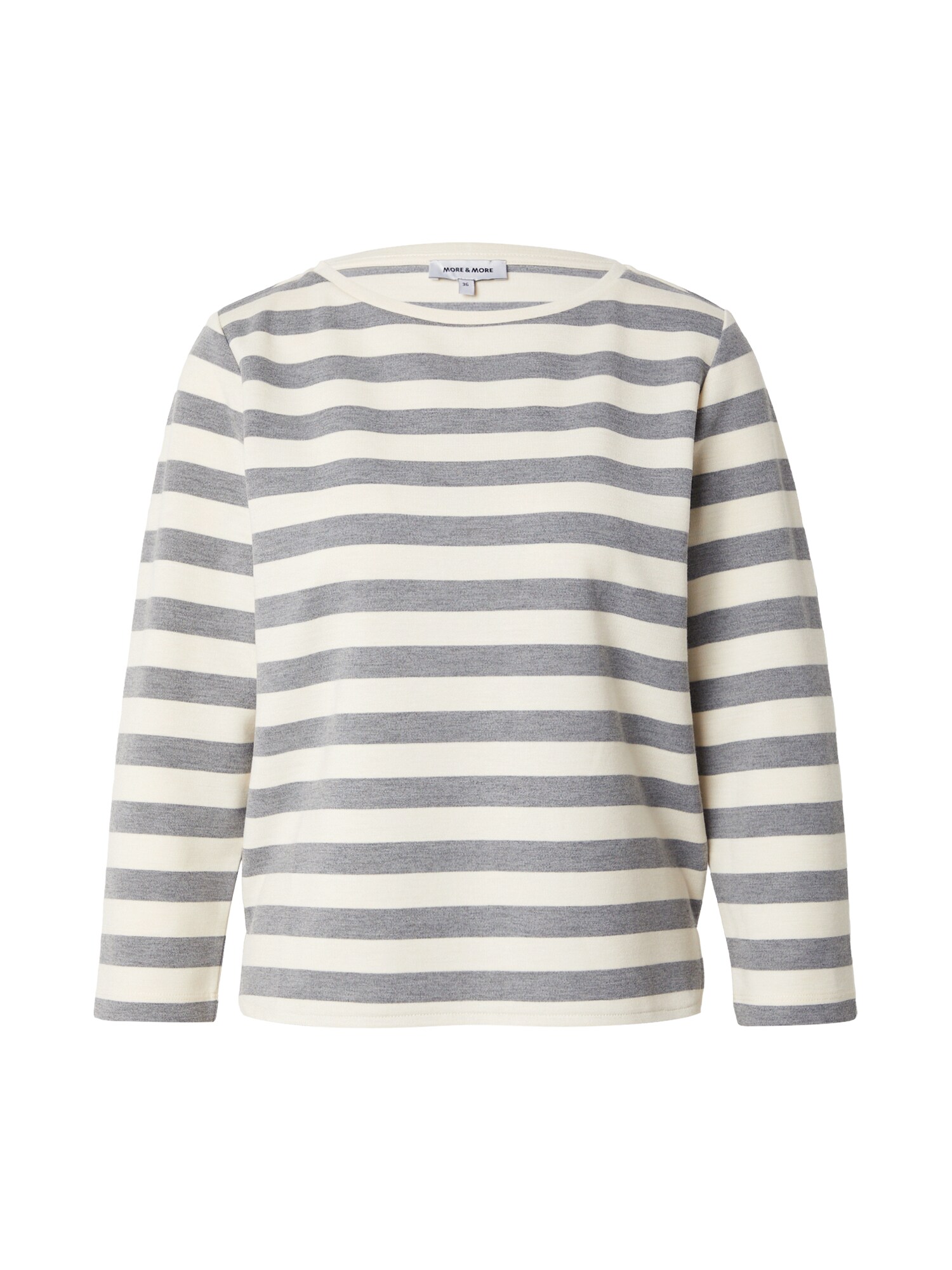 MORE & MORE Tricou  crem / gri amestecat