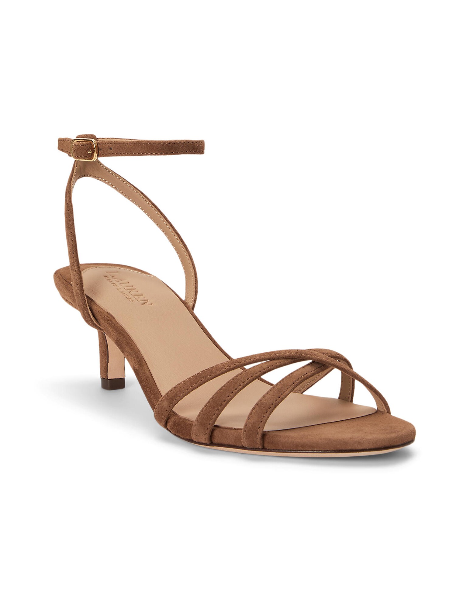 Lauren Ralph Lauren Remienkové sandále 'KENDYL'  hnedá