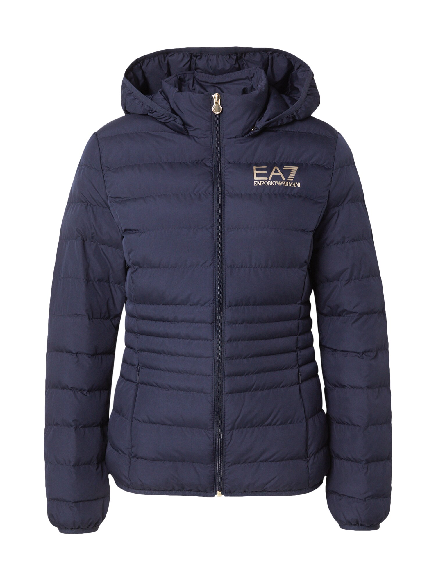 EA7 Emporio Armani Geacă de primăvară-toamnă Giubbotto  bleumarin / auriu