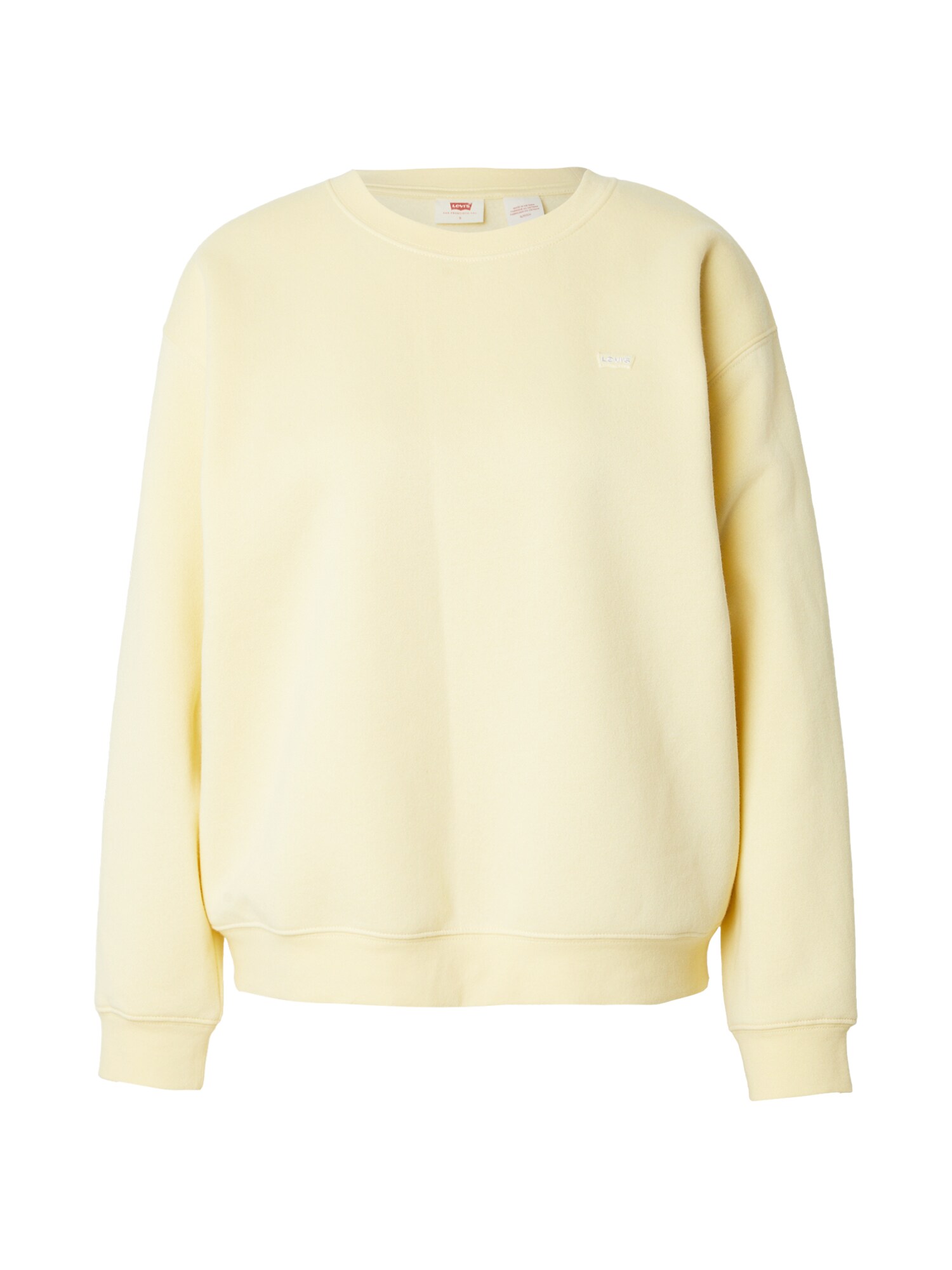 LEVI'S ® Mikina 'Everyday Sweatshirt'  svetložltá / biela