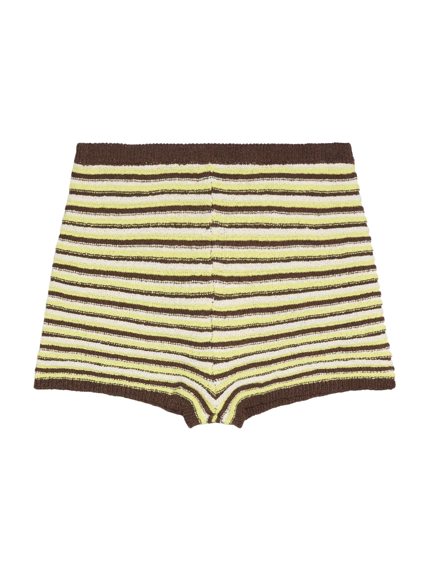 Bershka Hlače  temno rjava / svetlo rumena