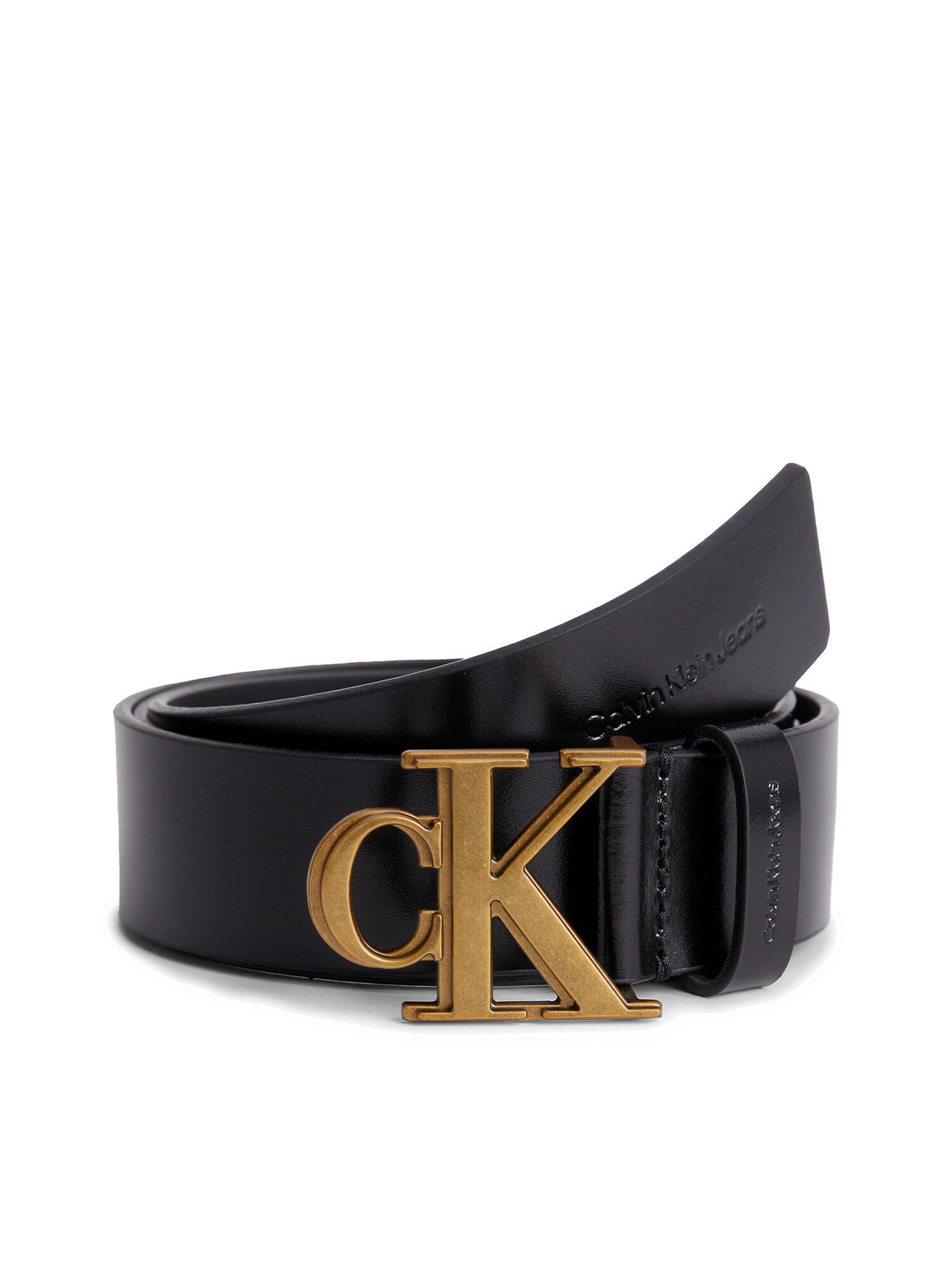 Calvin Klein Jeans Opasky  zlatá / čierna