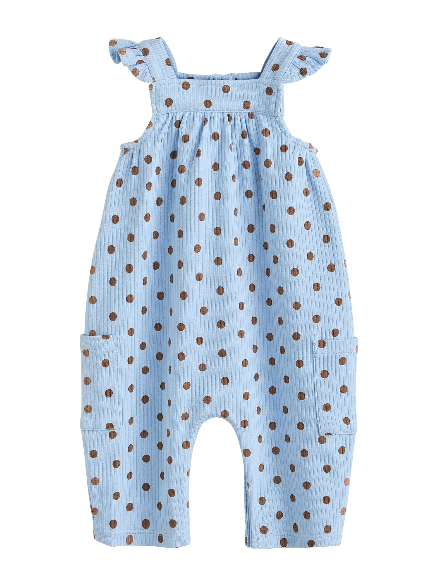 Next Pajac/bodi  nebeško modra / čokolada