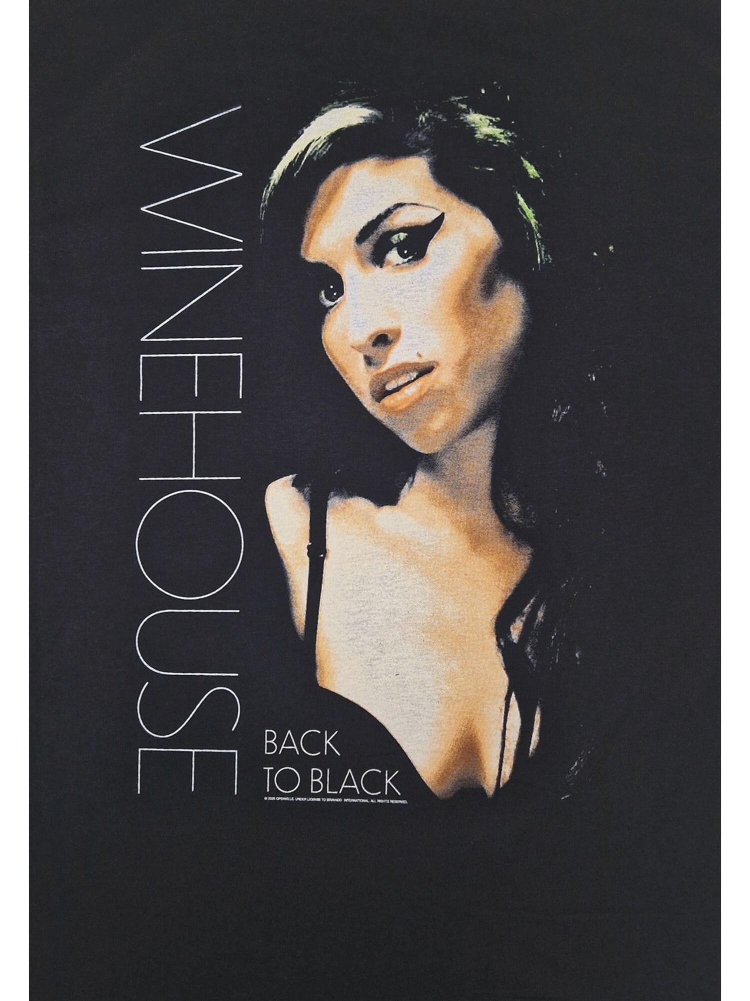 Amy Winehouse Camiseta 'Amy Winehouse Back To Black T-Shirt' negro – imagen 3
