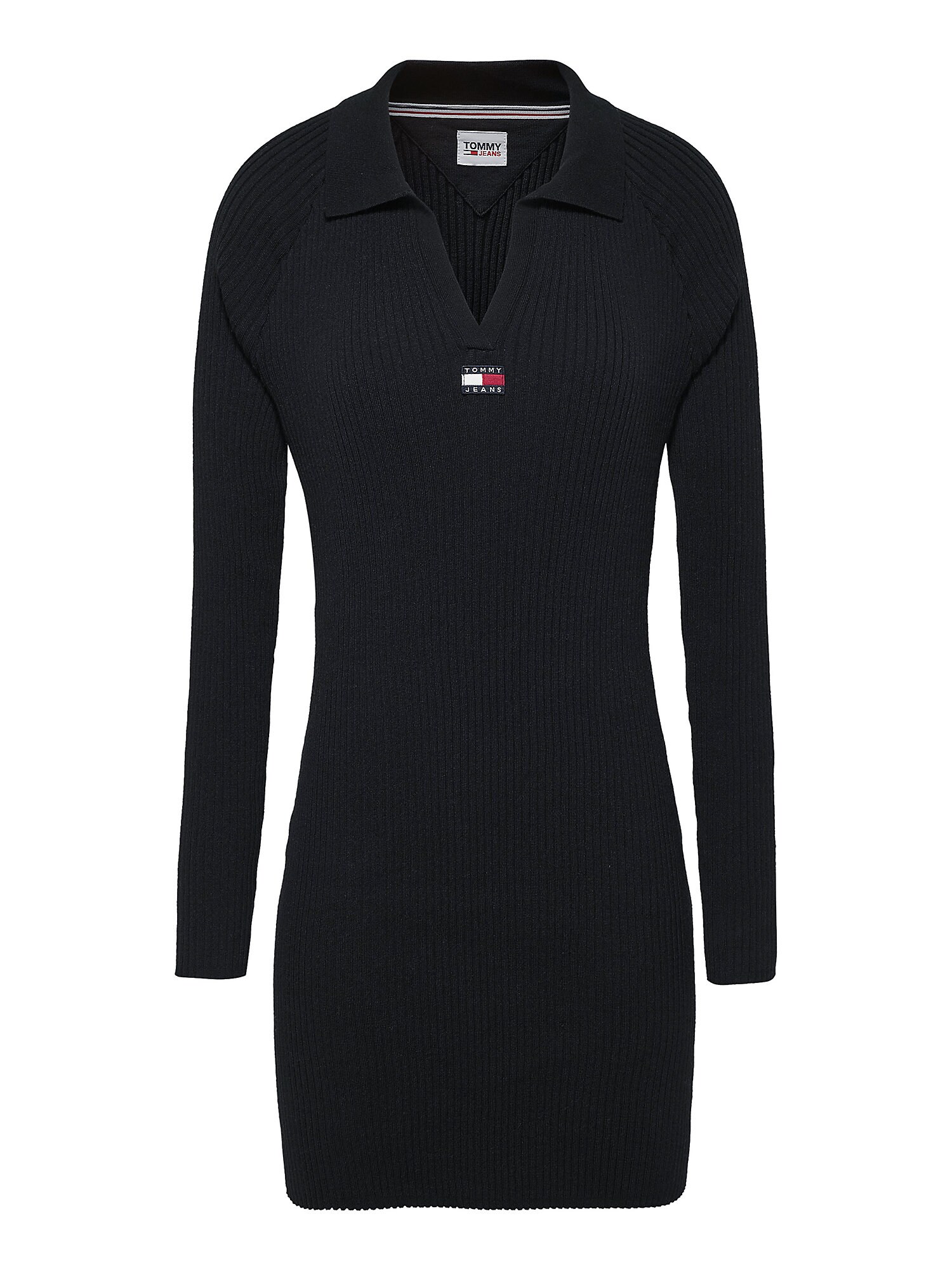 Tommy Jeans Curve Pletené šaty  čierna