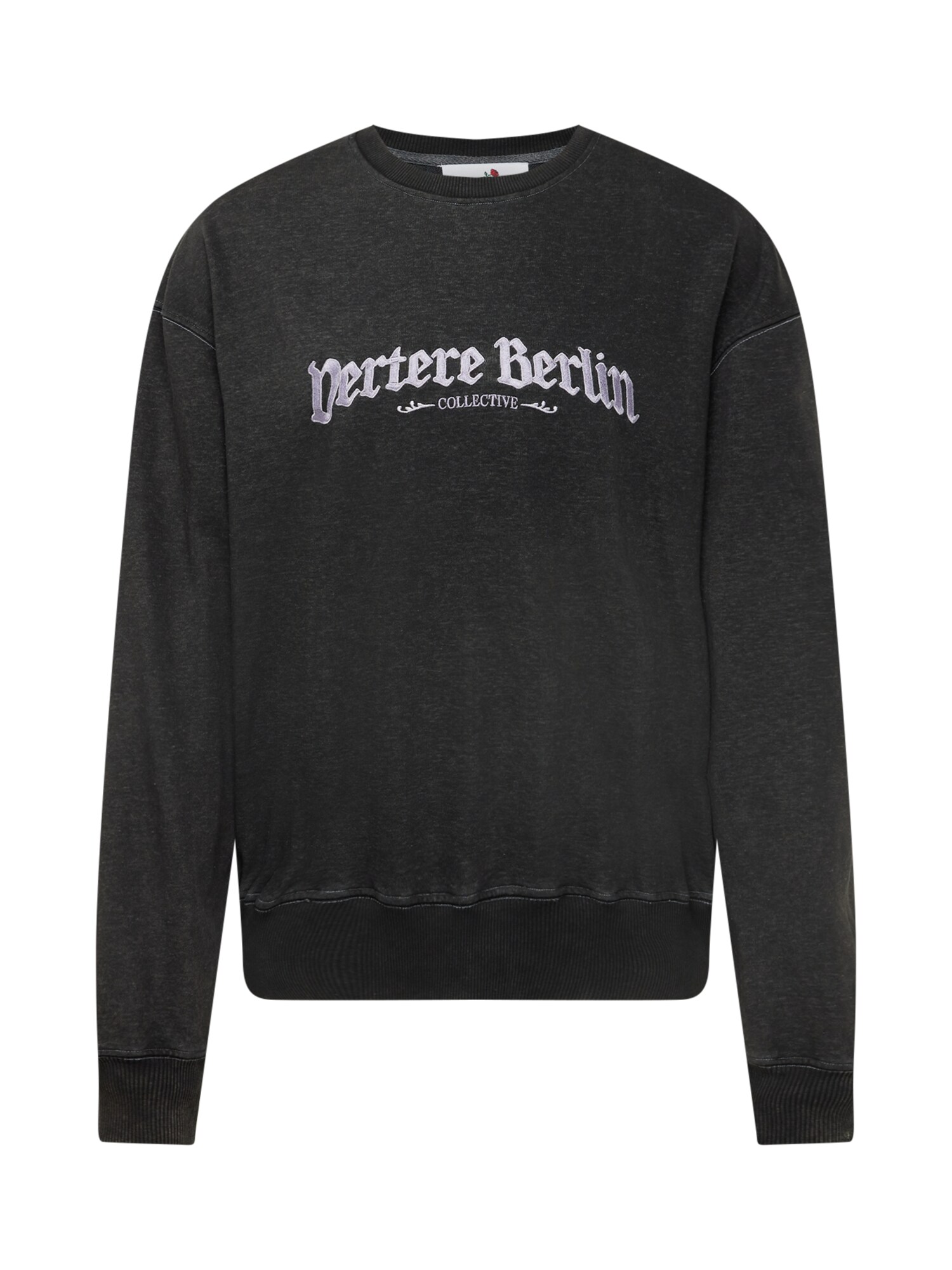 Vertere Berlin Megztinis be užsegimo šviesiai pilka / margai juoda