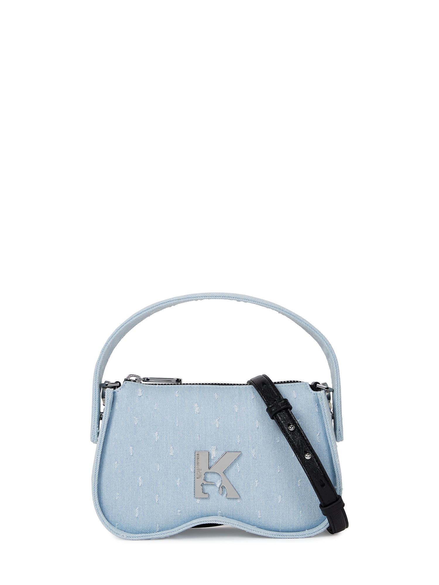 KARL LAGERFELD JEANS Kézitáska  kék farmer / szürke akciós termékkép 1