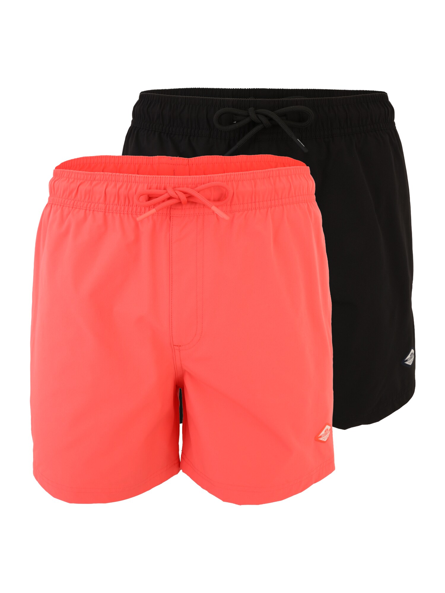 JACK & JONES Șorturi de baie 'JPSTMAUI TROPIC'  corai / negru