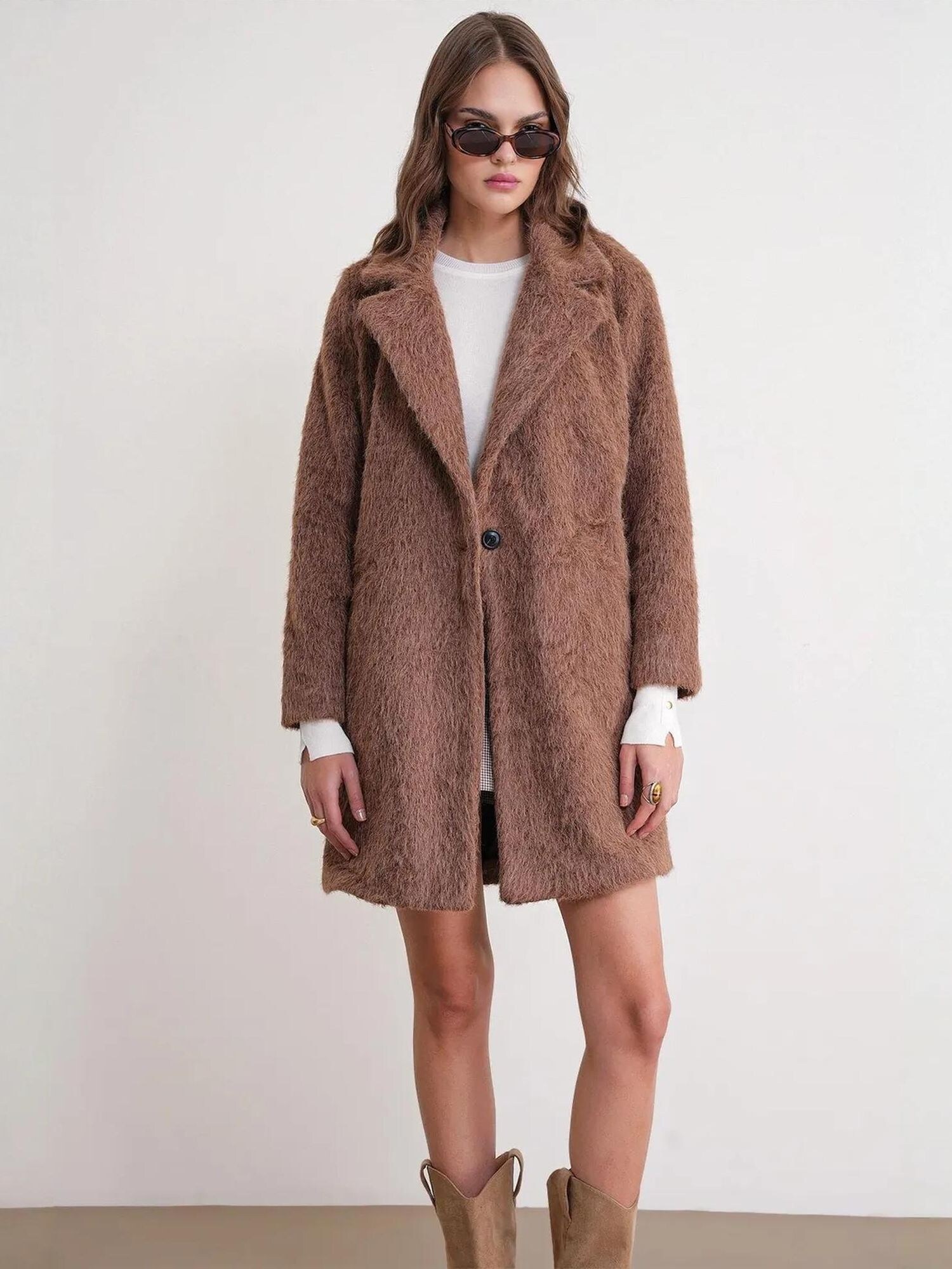 MixRay Cappotto di mezza stagione  mocca