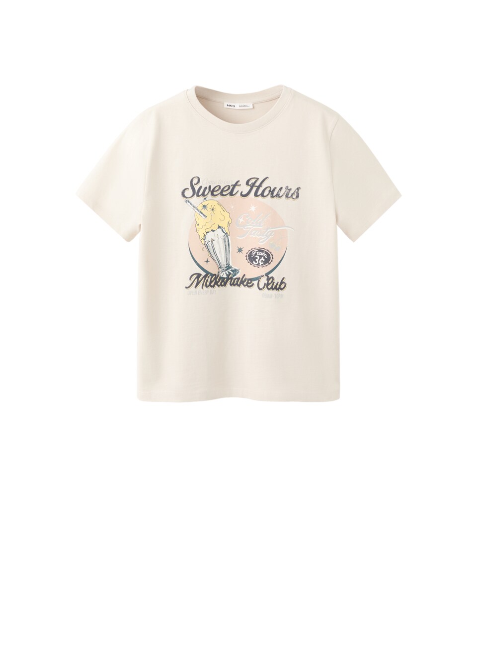 T-shirt 'ILUSTRA2' beige / sand / svart
