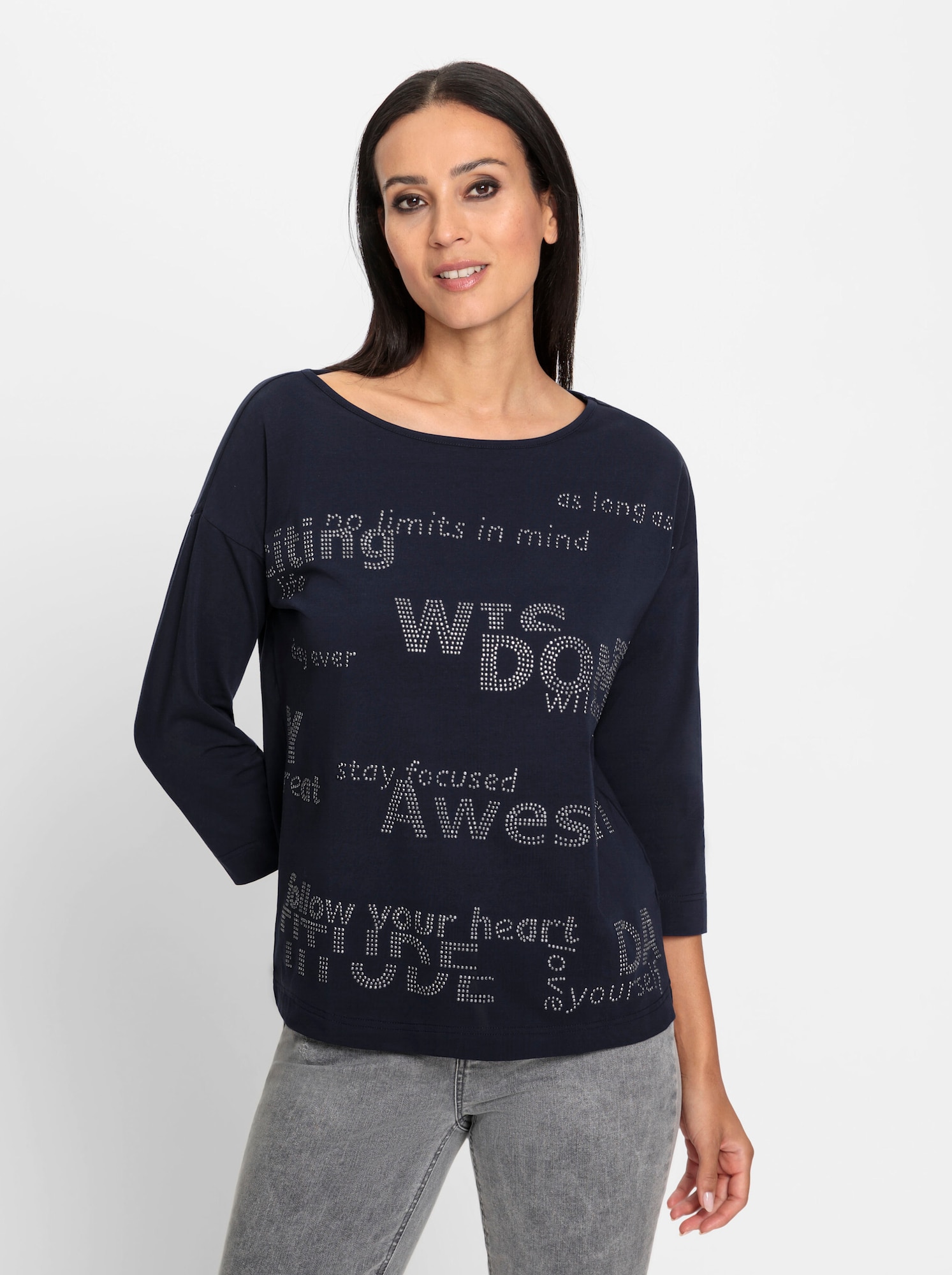 heine Tricou  albastru marin