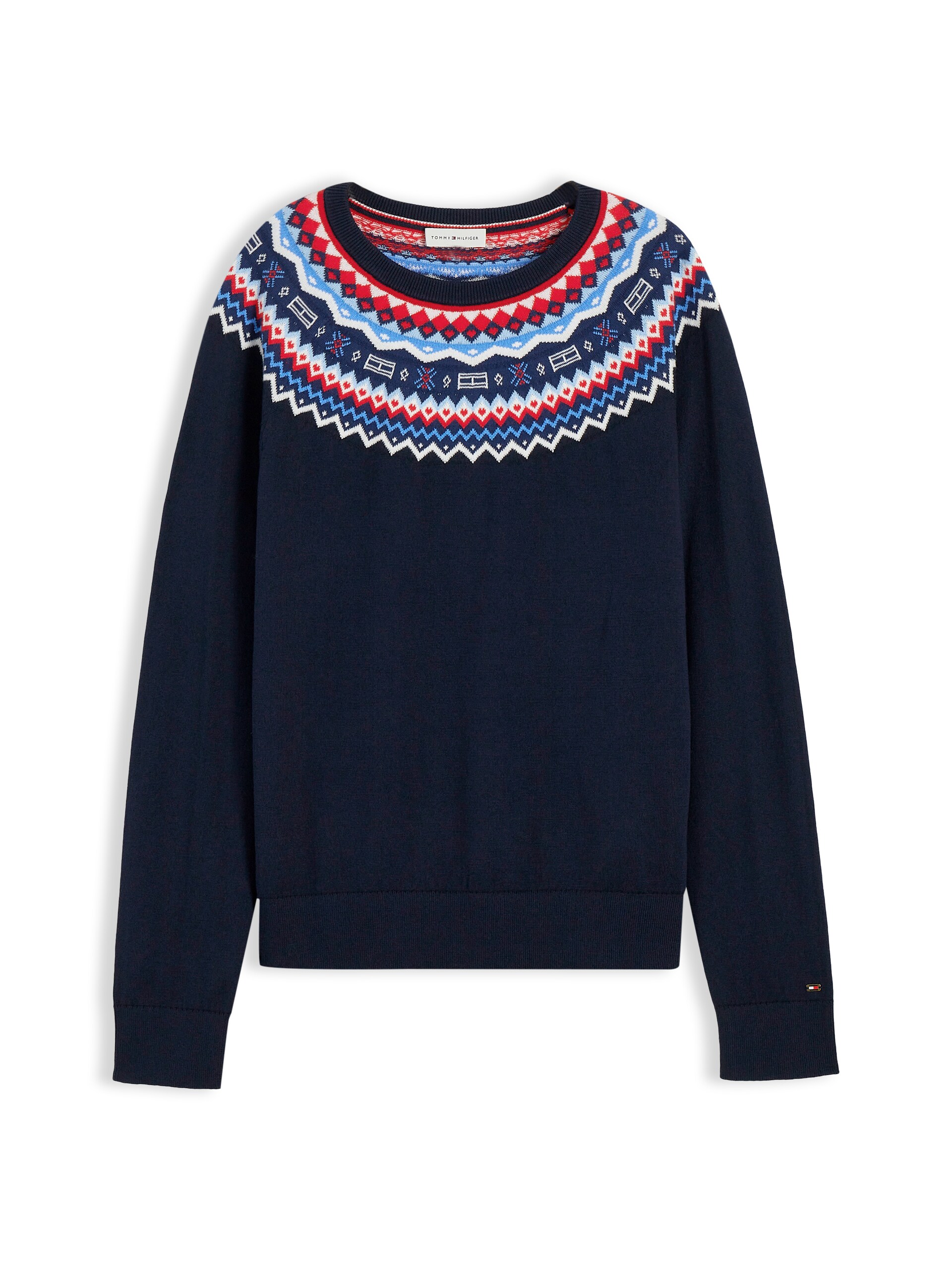 TOMMY HILFIGER Tröja marinblå / royalblå / röd dam