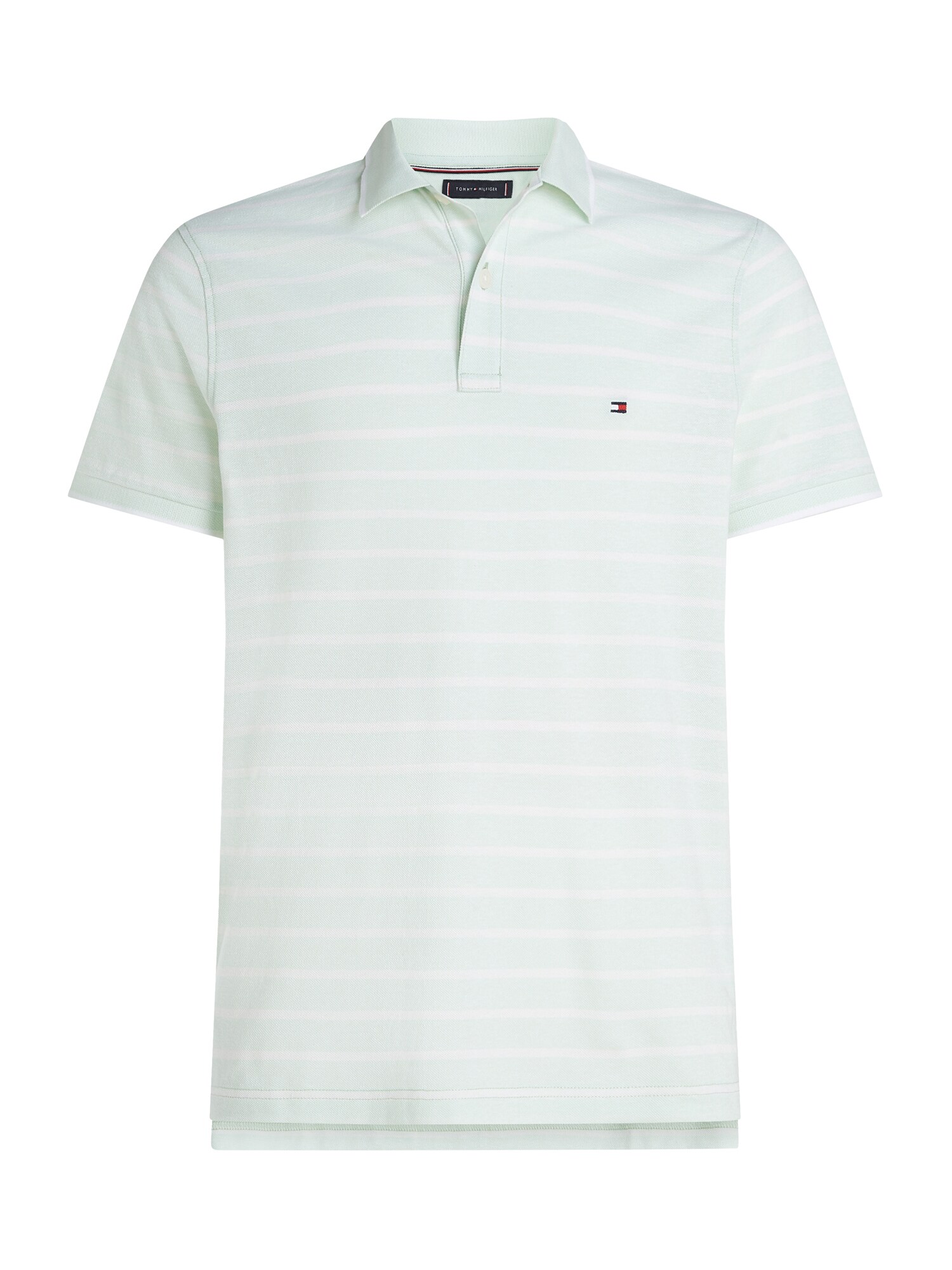 TOMMY HILFIGER Póló  pasztellzöld / piszkosfehér akciós termékkép 1