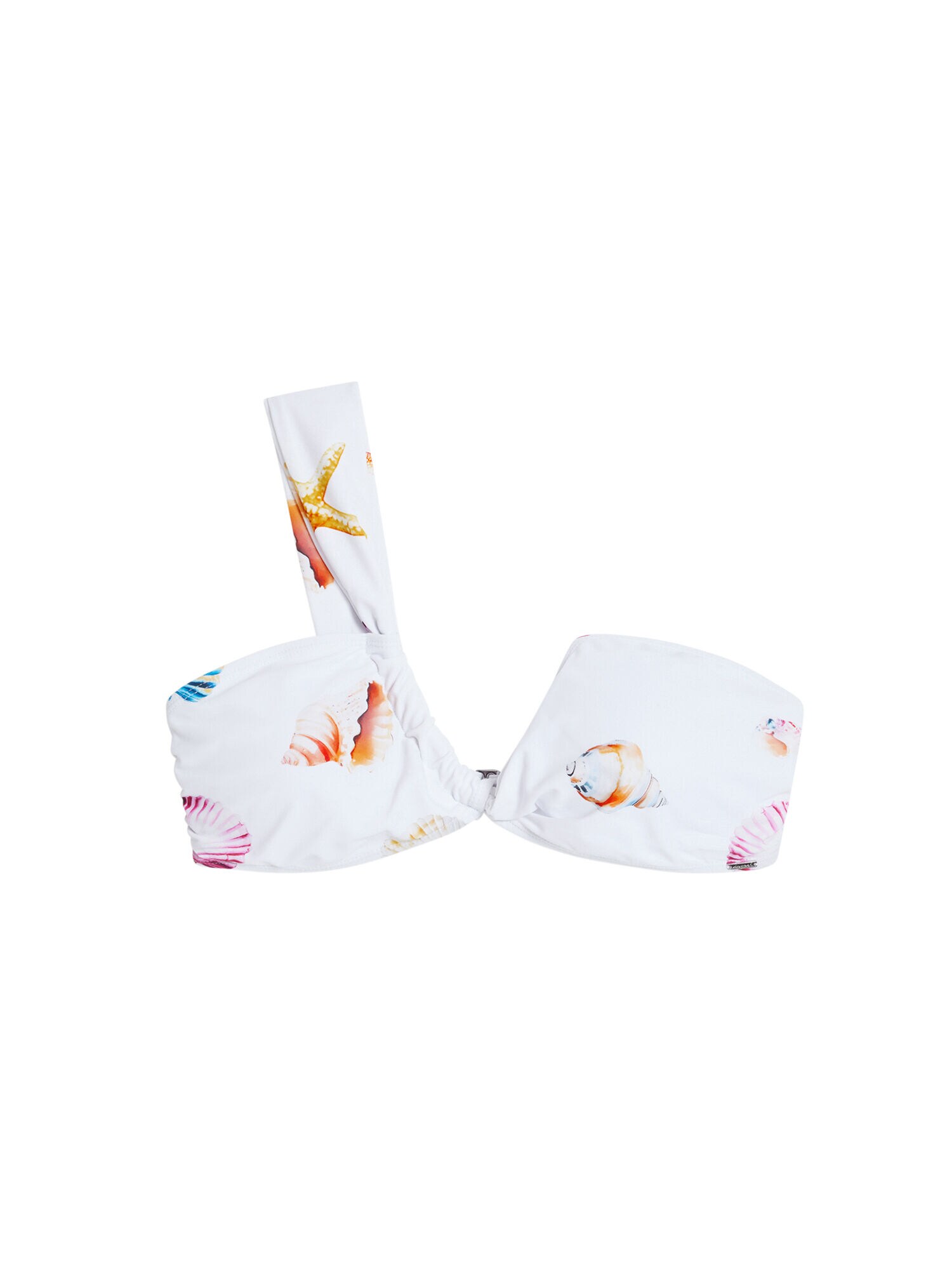 Desigual Bikini felső 'Seashell'  királykék / sötét narancssárga / rózsaszín / fehér akciós termékkép 1