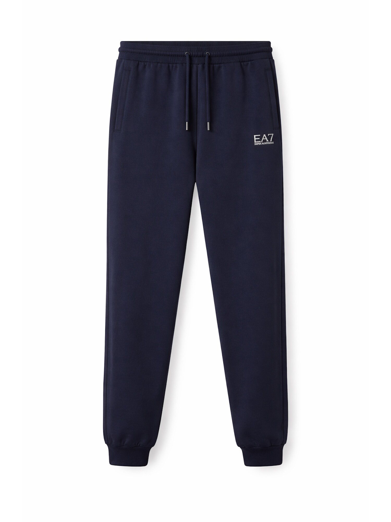 EA7 Emporio Armani Nohavice námornícka modrá / biela