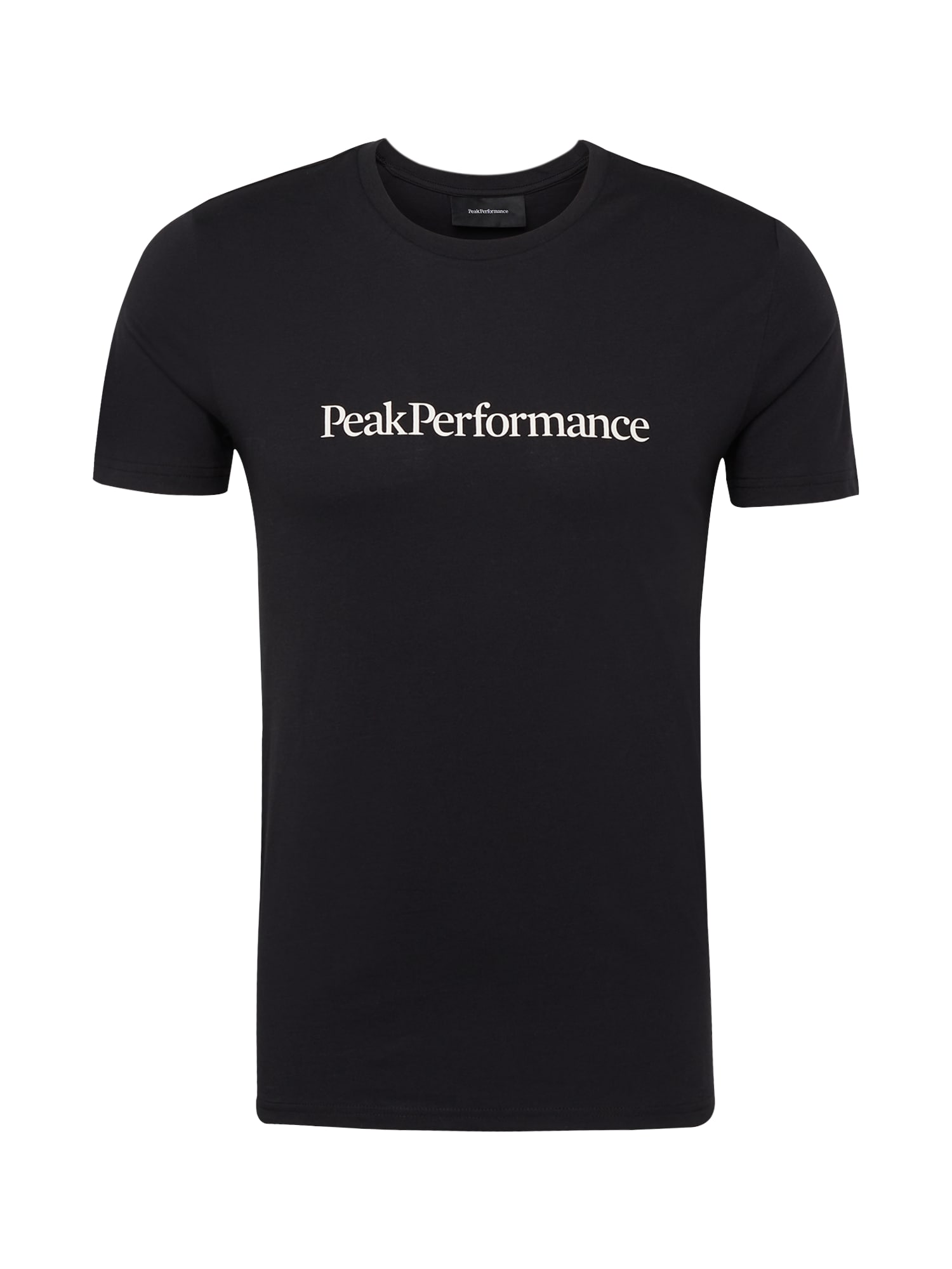 PEAK PERFORMANCE Sportiniai marškinėliai juoda / balta