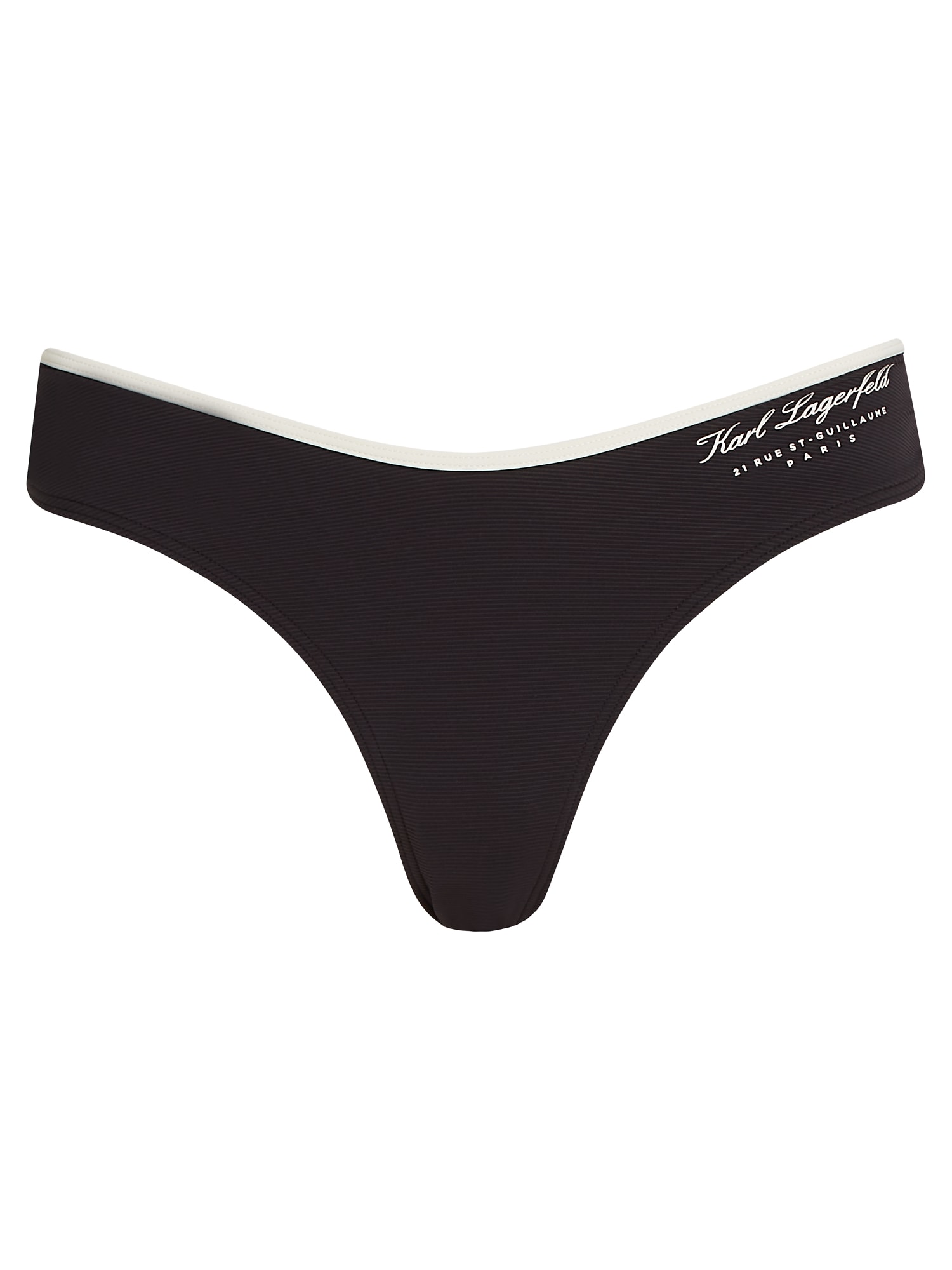 Karl Lagerfeld Slip costum de baie  negru / alb