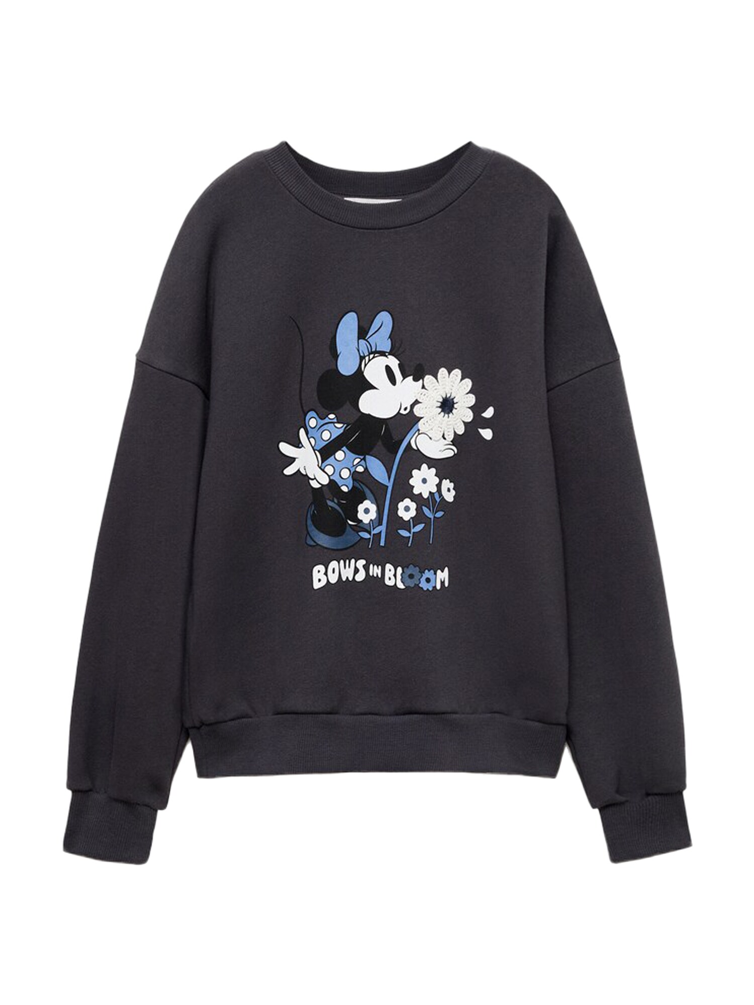 MANGO KIDS Tréning póló 'BLOOM'  kék / antracit / fekete / fehér akciós termékkép 1