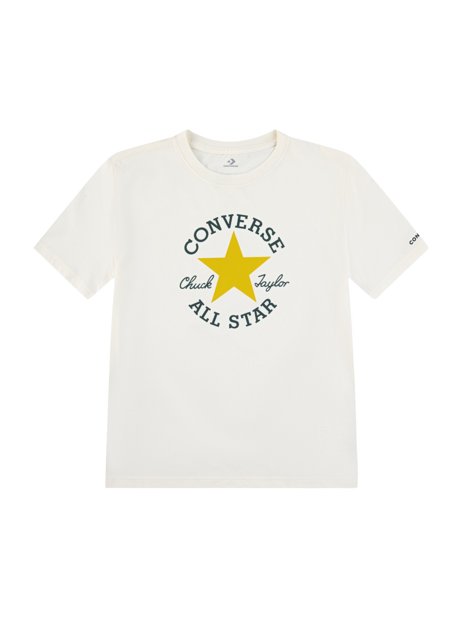 CONVERSE Tricou DISSECTED CHUCK  galben / negru / alb lână