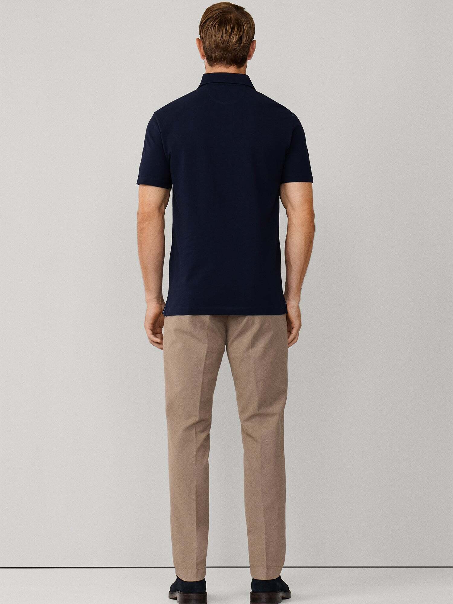 Hackett London Tričko námornícka modrá (obrázok 5)