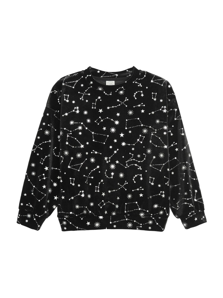 Cool Club Sweatshirt Mädchen Größe 122 schwarz / weiß