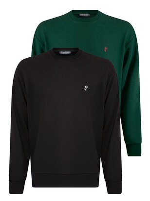 Jacey Quinn Sweatshirt Groen / Rood / Zwart / Wit