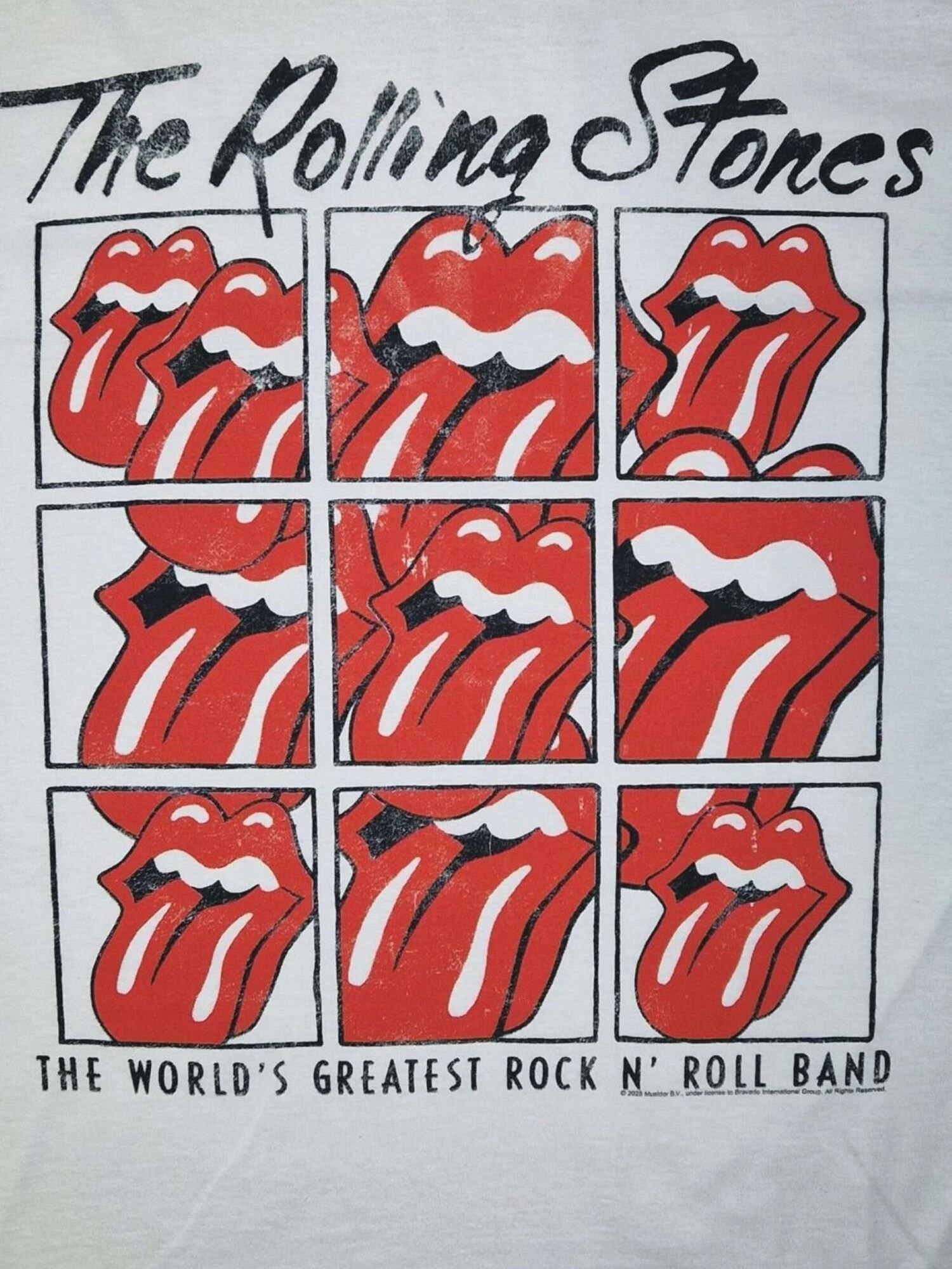 THE ROLLING STONES Camiseta 'Rolling Stones World Greatest Rock n´Roll Band T-Shirt' blanco – imagen 3