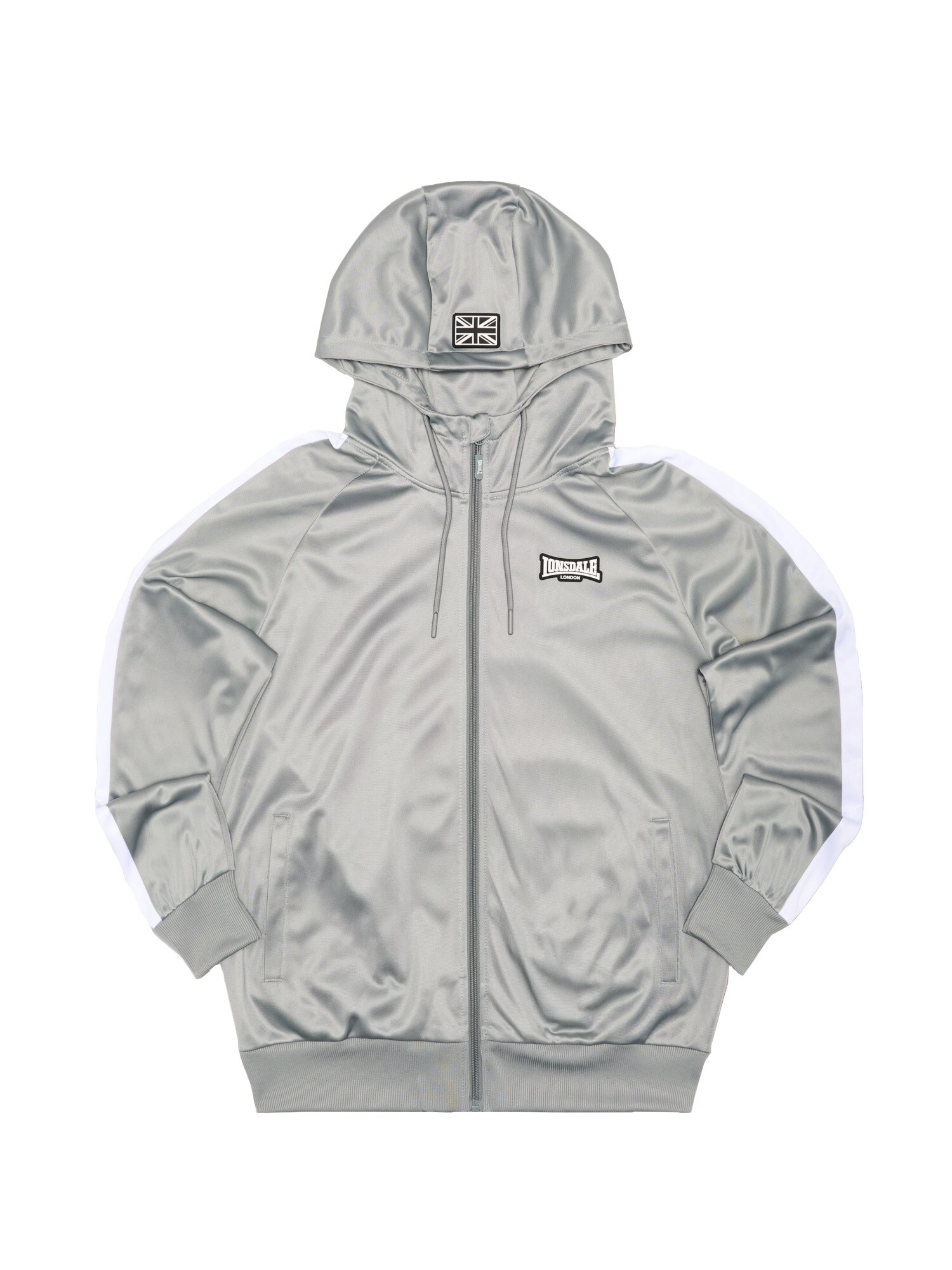 LONSDALE Geacă de primăvară-toamnă Crayford  gri deschis / alb