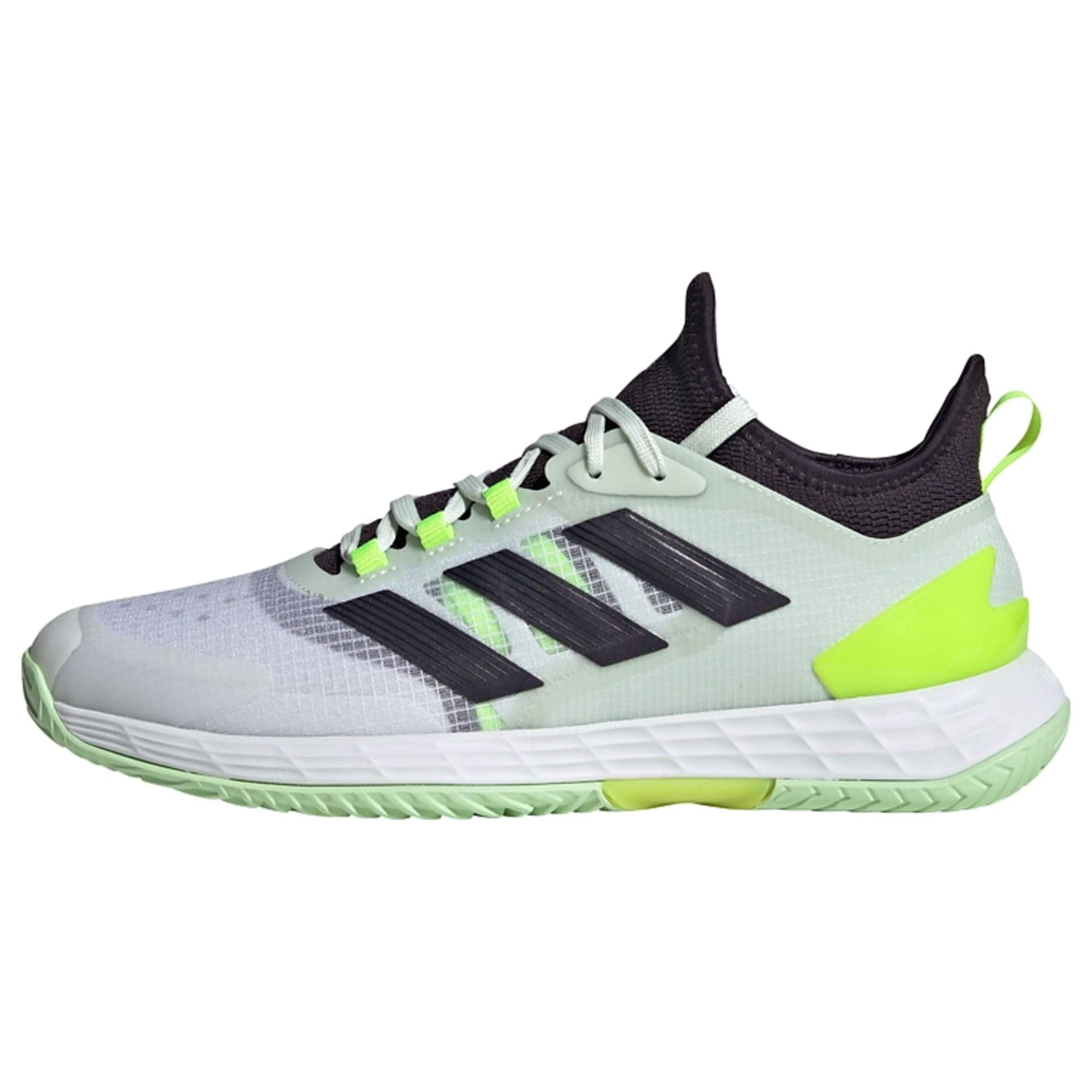 ADIDAS PERFORMANCE Sportiniai batai 'Adizero Ubersonic 4.1' pilka / neoninė žalia / juoda / balta