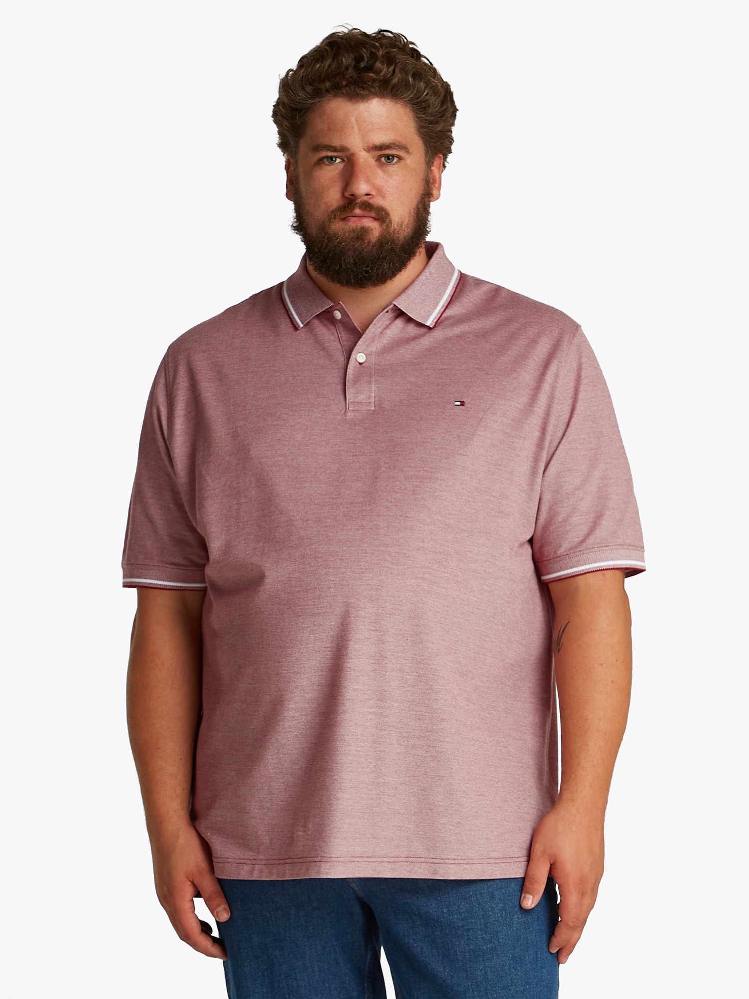 Tommy Hilfiger Big & Tall Póló  piros mix termék 2. képe