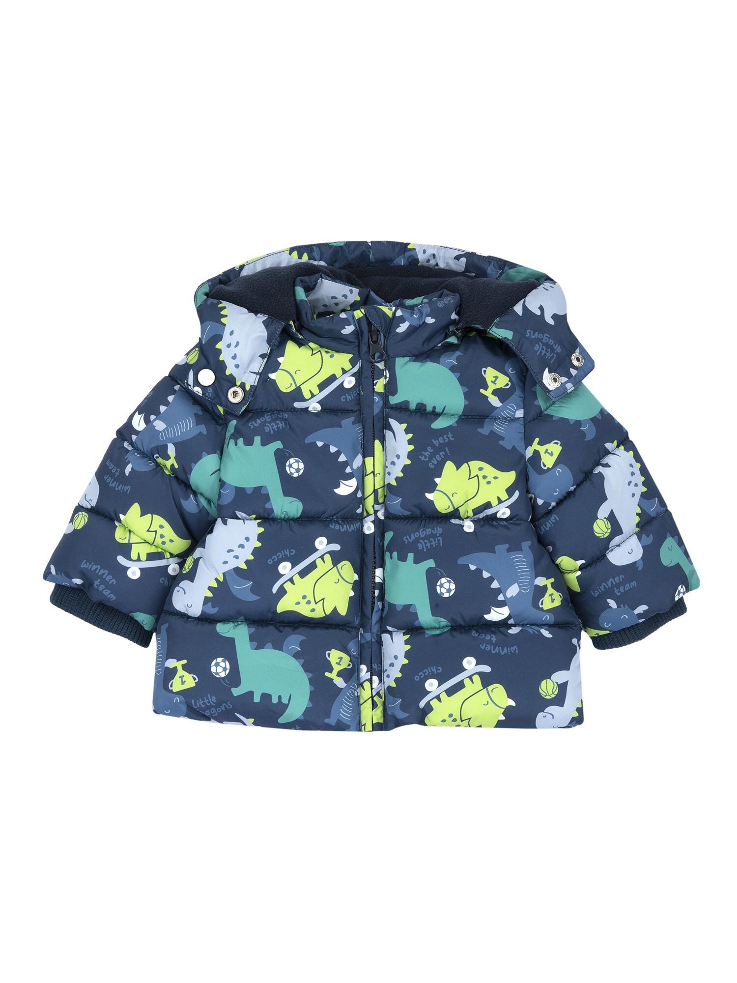 Chicco Geacă de iarnă  albastru marin / verde smarald / verde deschis / alb