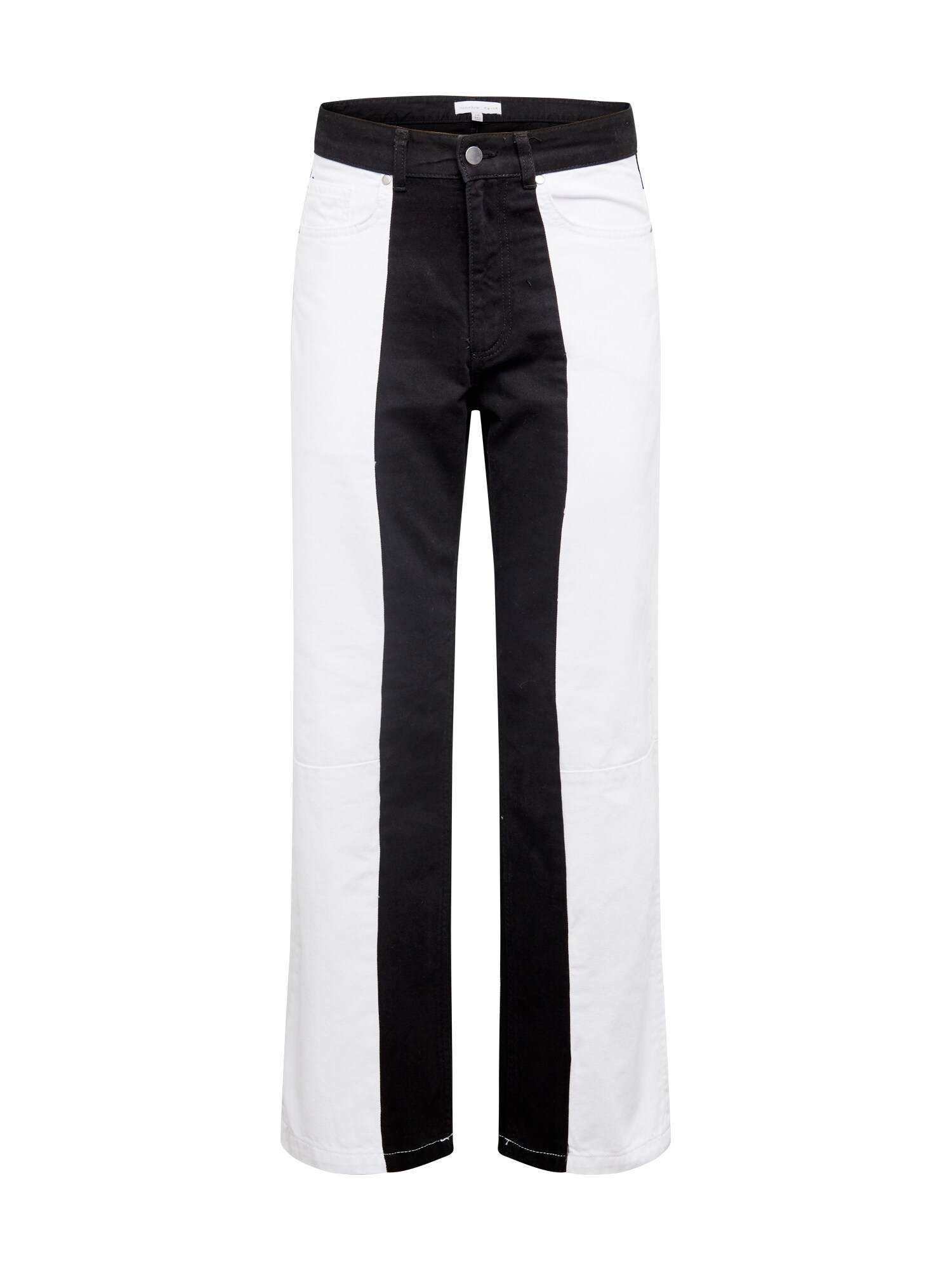 NU-IN Džínsy  čierny denim / biely denim
