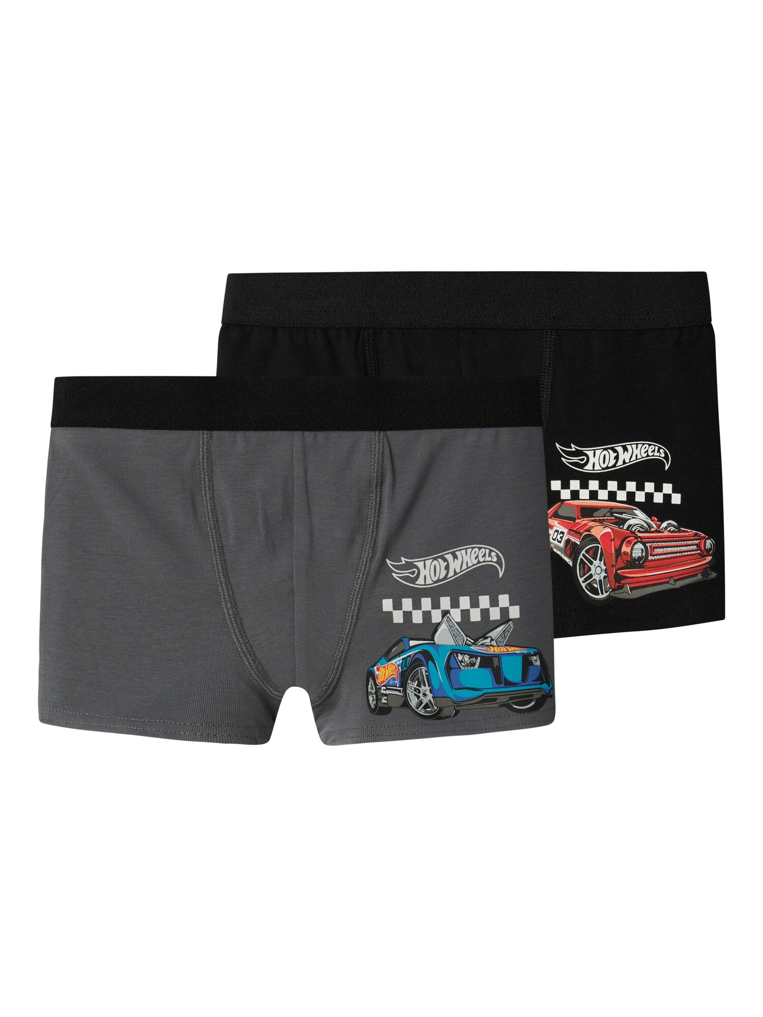 NAME IT Alsónadrág 'NMMDEEP HOTWHEELS'  szürke / piros / fekete / fehér akciós termékkép 1