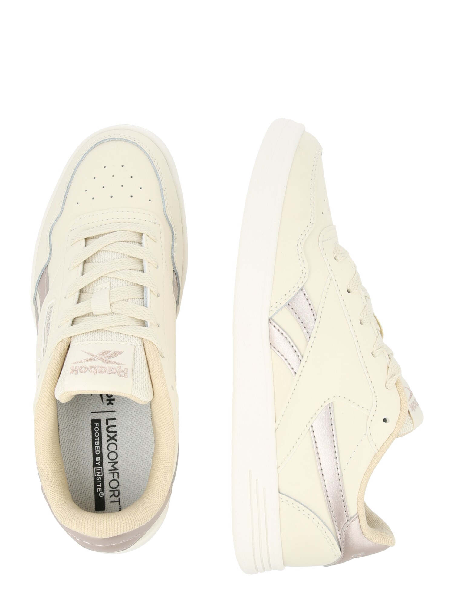 Reebok Zapatillas deportivas bajas 'COURT ADVANCE' beige claro / plata – imagen 2