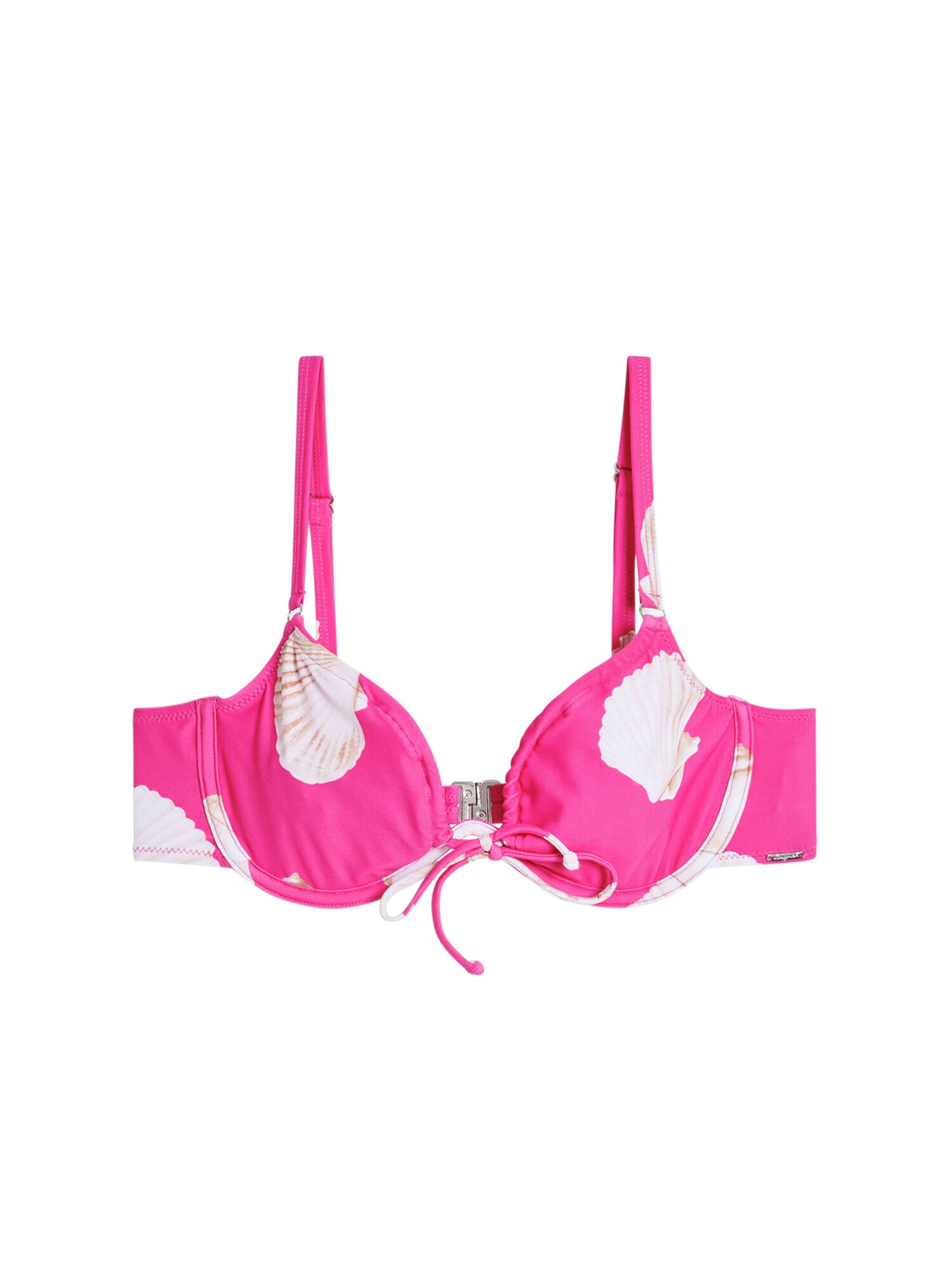 Desigual Bikini felső 'Shell'  bézs / lilásvörös / piszkosfehér akciós termékkép 1