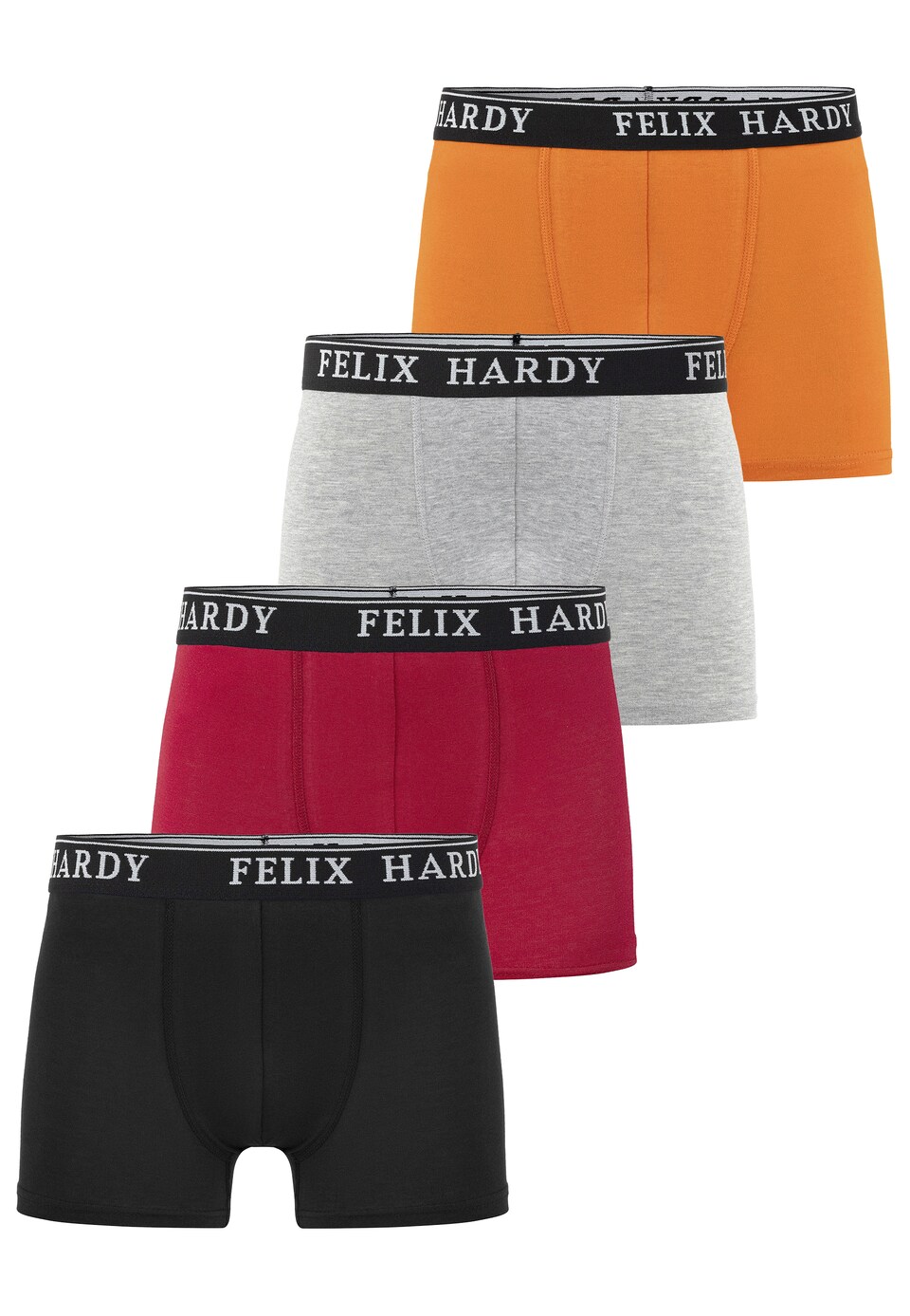 Boxershorts basalgrå / orange / röd